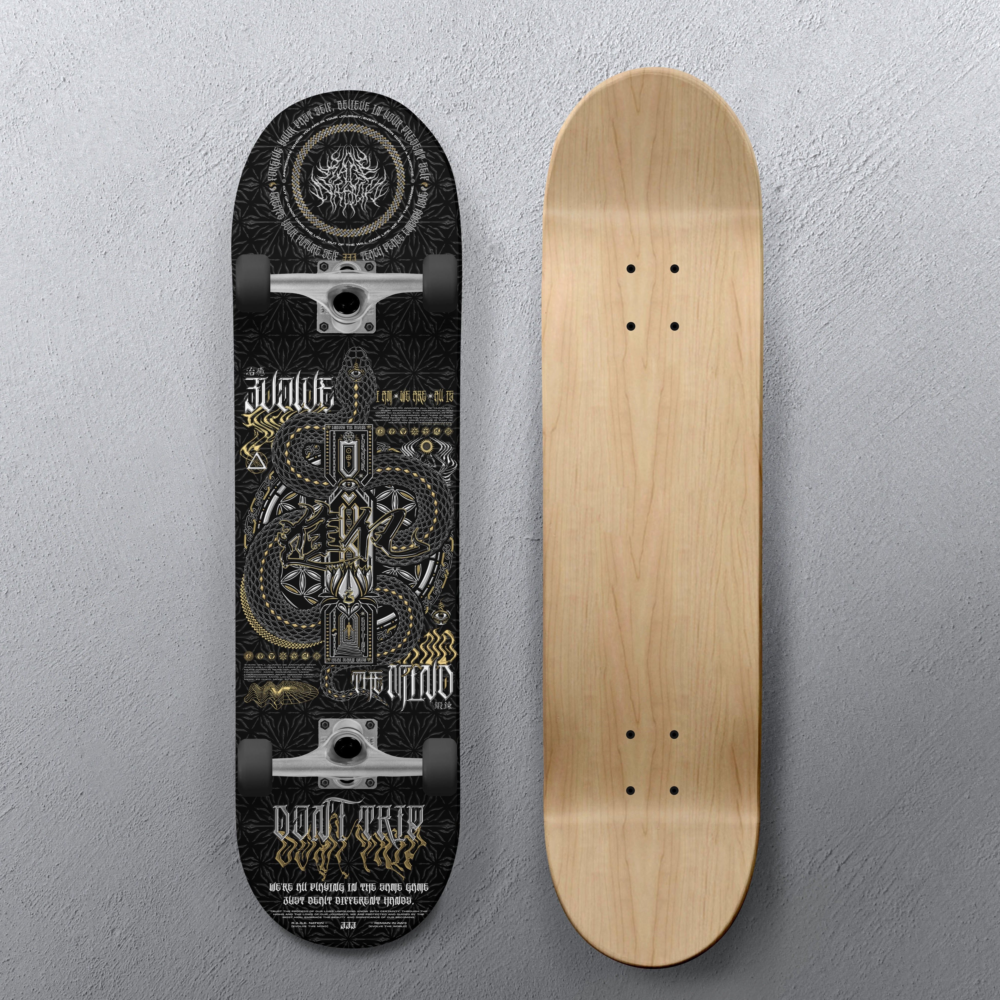 EVOLVE THE MIND V1 • Skateboard Deck Skateboard 