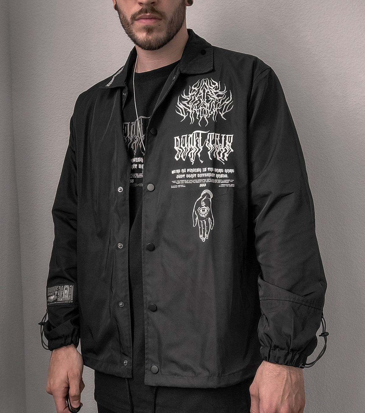EVOLVE THE MIND • Waterproof Button-Up Windbreaker Jacket