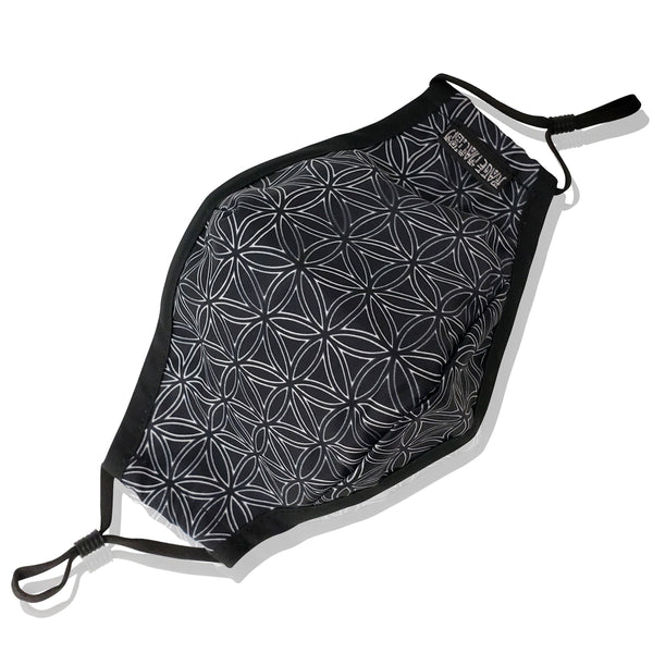 PRE-ORDER • FLOWER OF LIFE • Satin Face Mask + Filters Mask