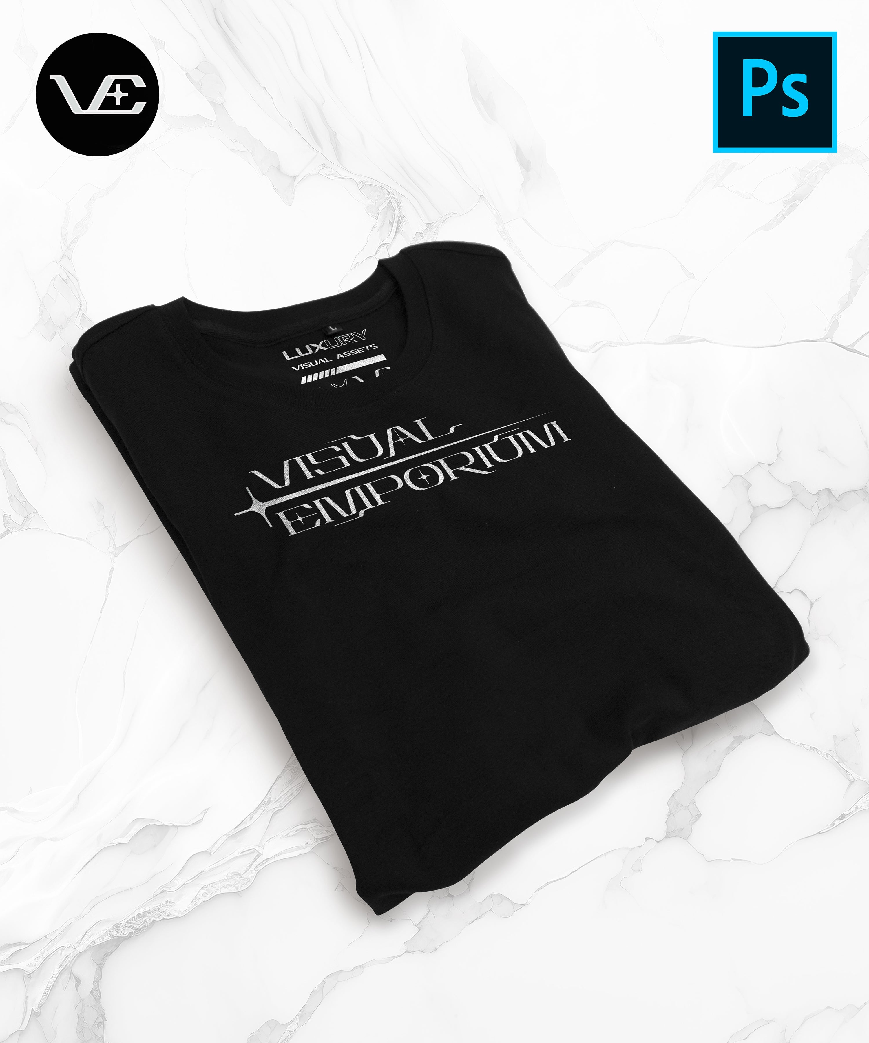Visual Emporium - Flat T-Shirt - Premium Digital Mockup