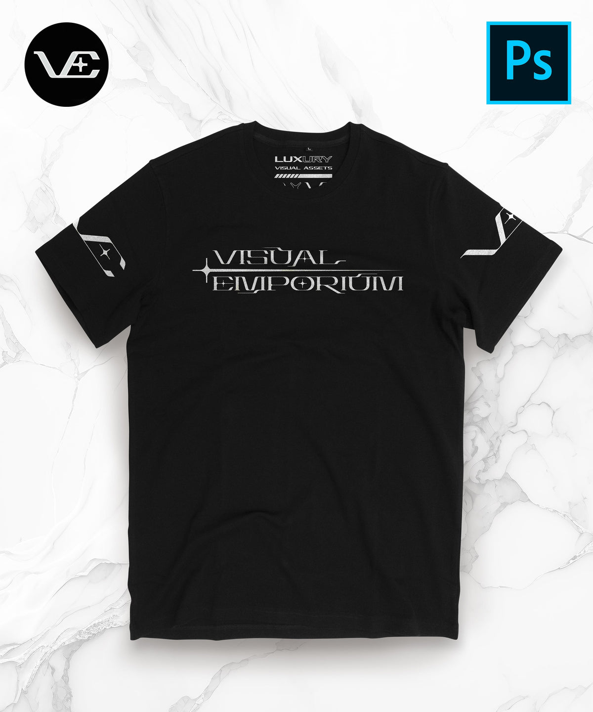 Visual Emporium - Flat T-Shirt - Premium Digital Mockup
