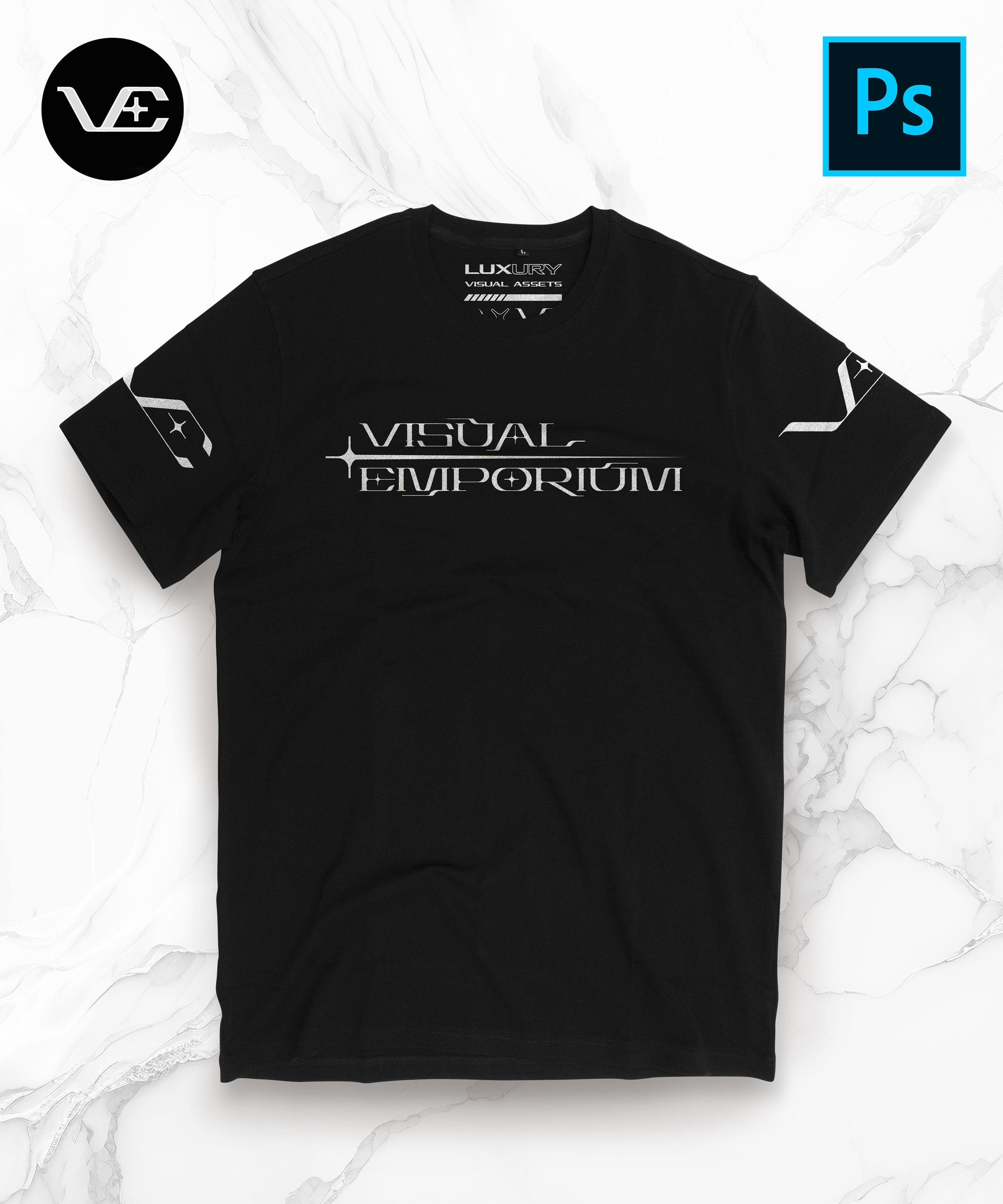 Visual Emporium - Flat T-Shirt - Premium Digital Mockup