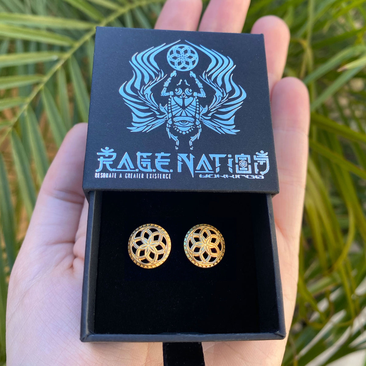 YELLOW GOLD PLATED • 925 Sterling Silver Geometric Earrings Jewelry