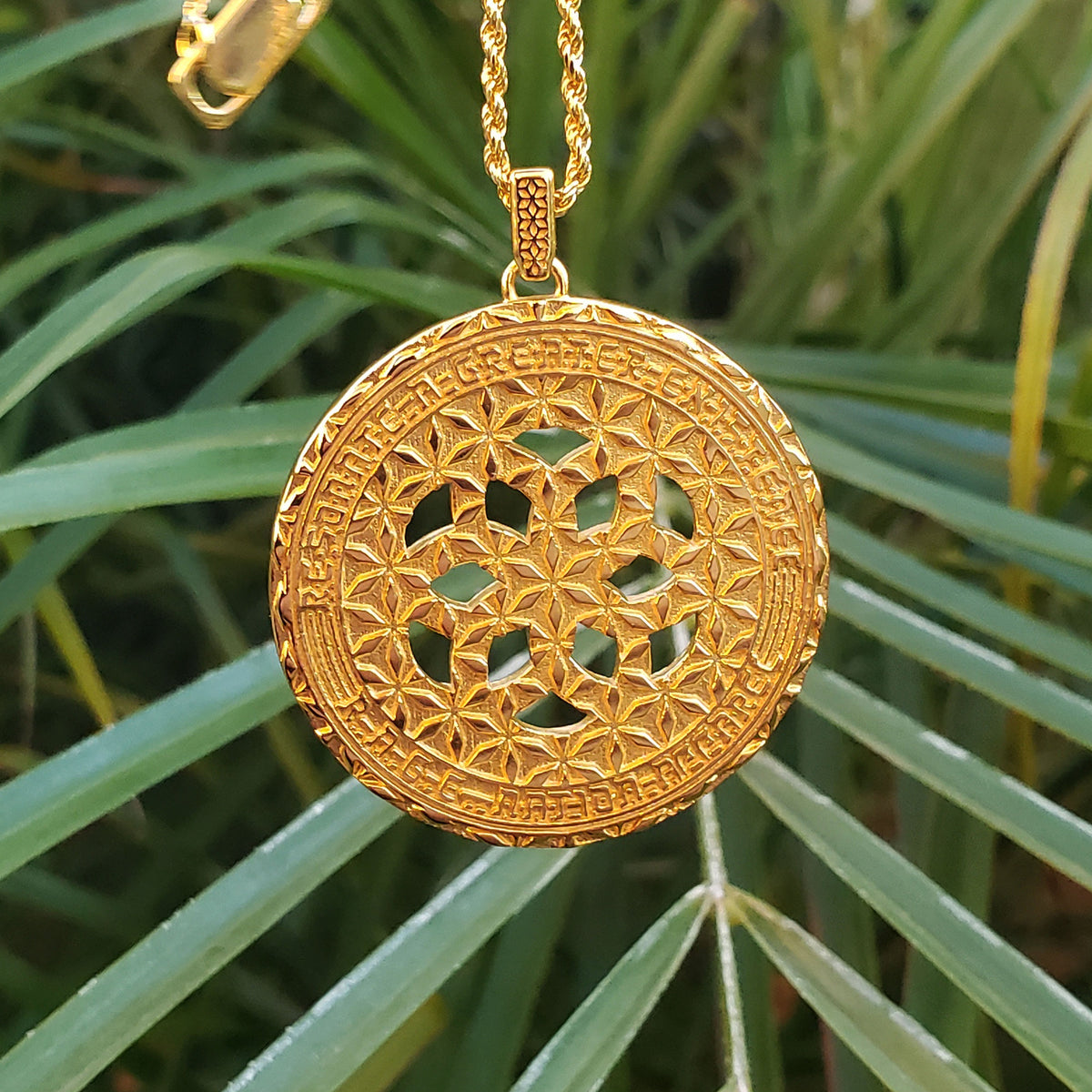 YELLOW GOLD PLATED • 925 Silver Geometric Amulet Jewelry
