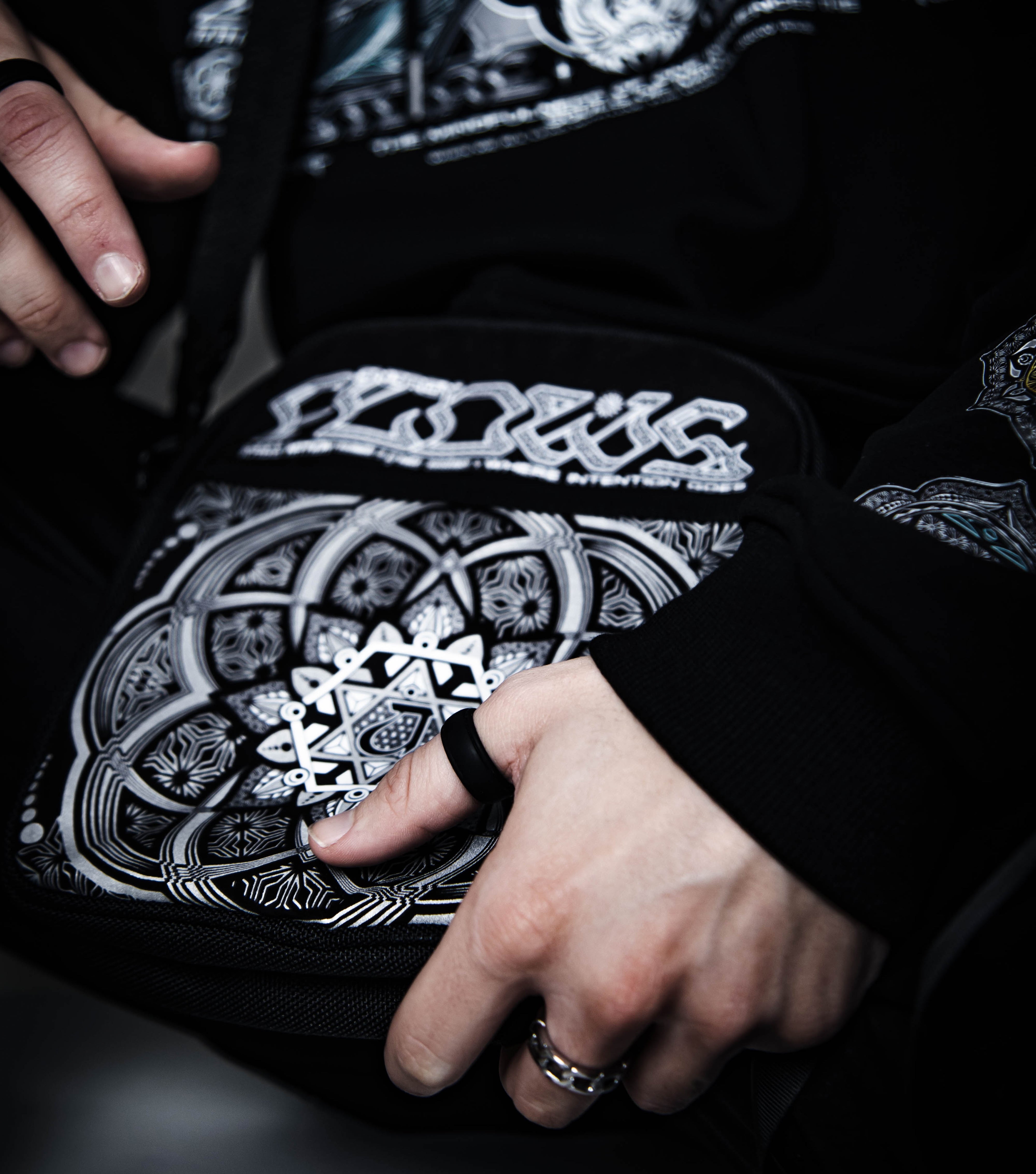 HARMONY HEALS • Double-Sided XL Shoulder Bag w/ Suede Accents Shoulder Bag