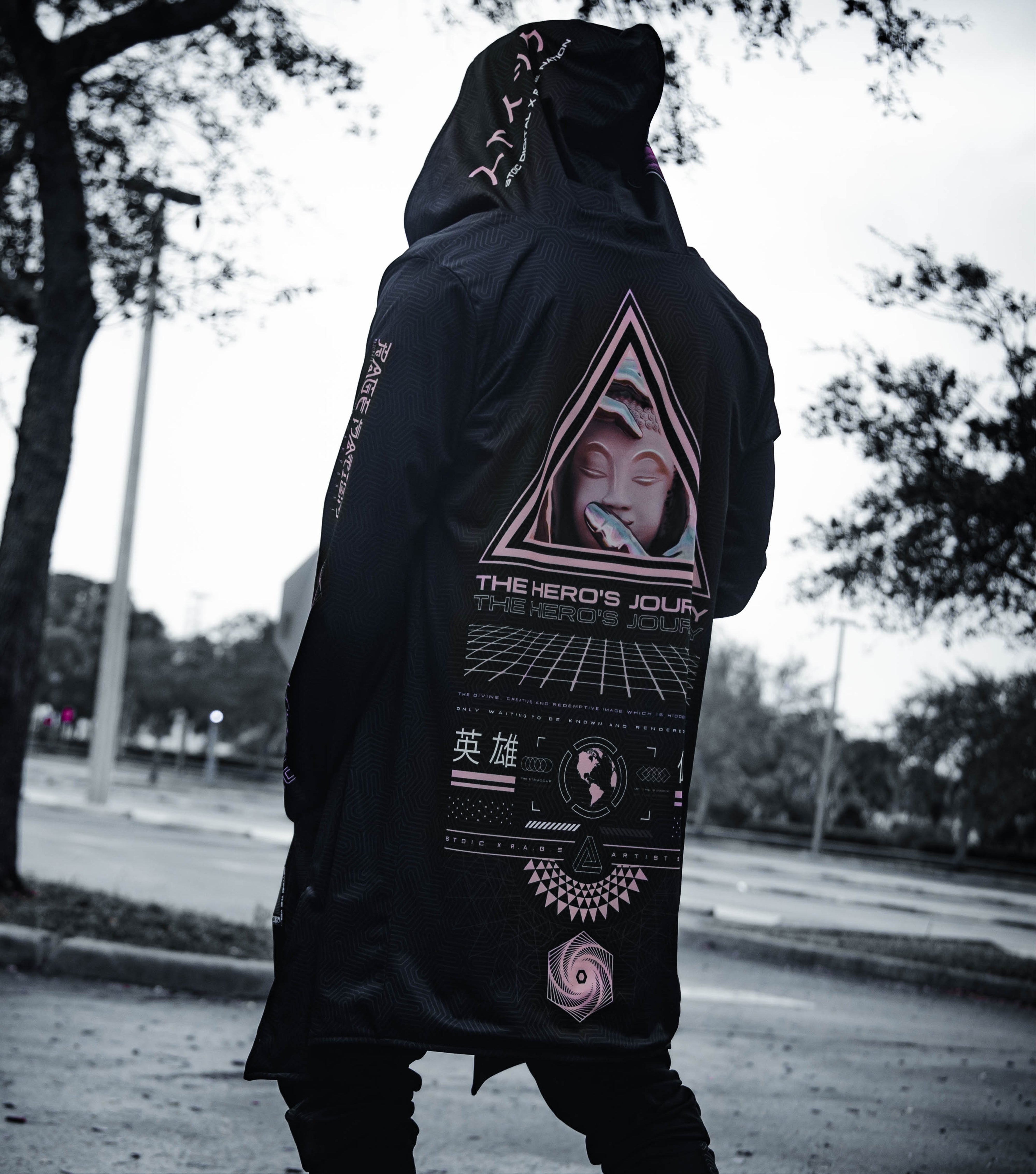 HERO'S JOURNEY V1 • STOIC DIGITAL • CLOAK w/ hidden pocket Cloak