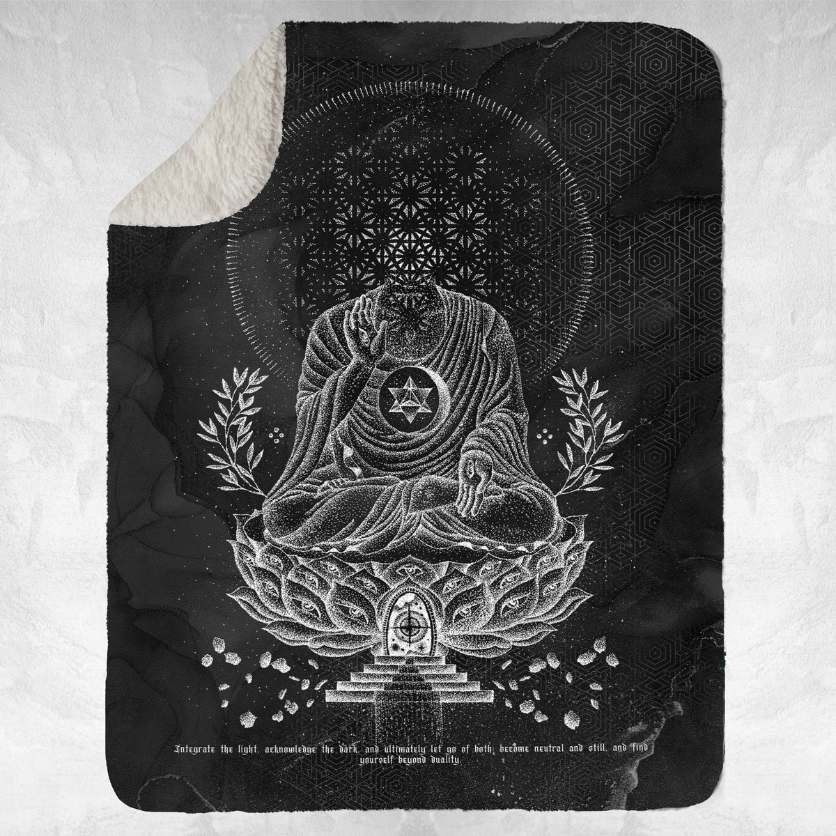 LOTUS THRONE V1 • GLENN THOMSON • Sherpa Blanket Blanket