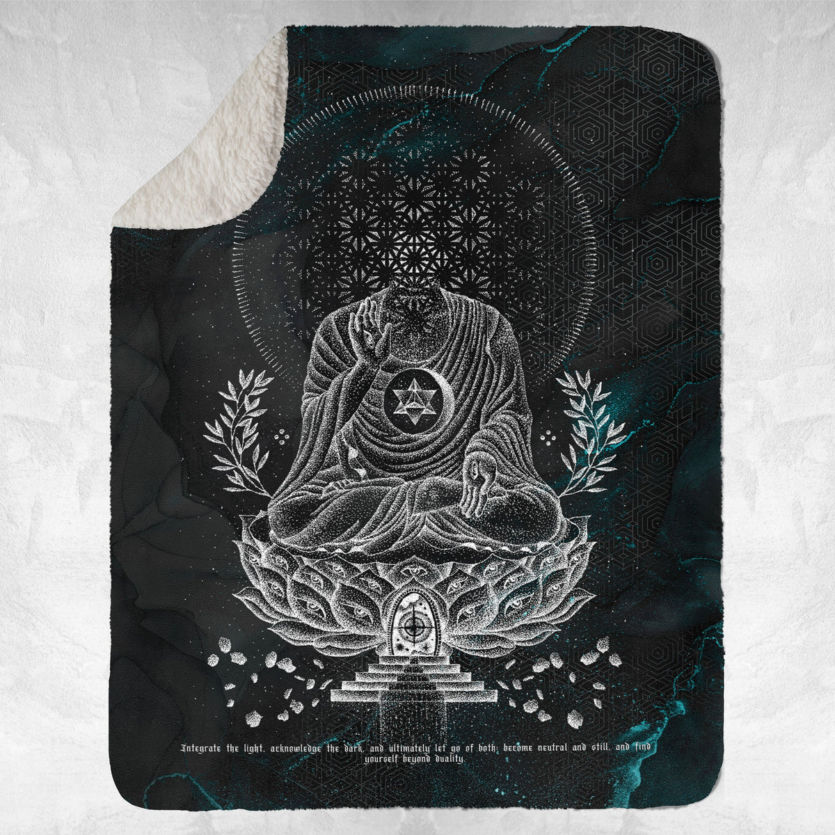 LOTUS THRONE V2 • GLENN THOMSON • Sherpa Blanket Blanket
