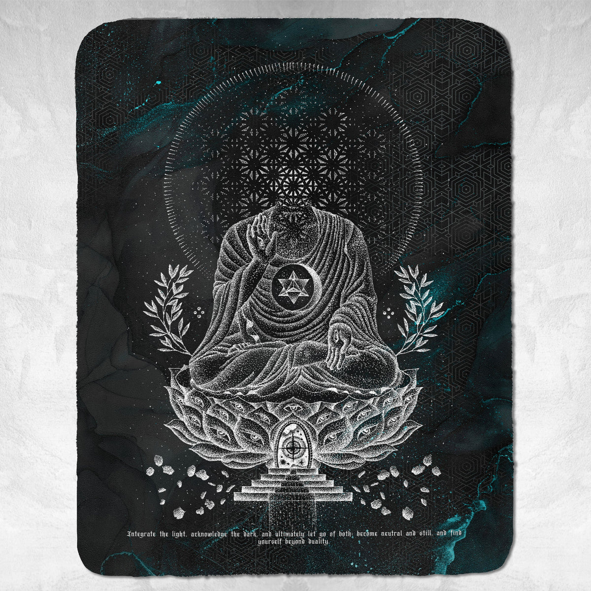 LOTUS THRONE V2 • GLENN THOMSON • Sherpa Blanket Blanket