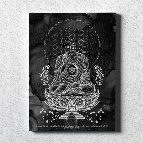 LOTUS THRONE V1 (sahasrāra सहस्रार) • GLENN THOMSON • Vertical Canvas Canvas