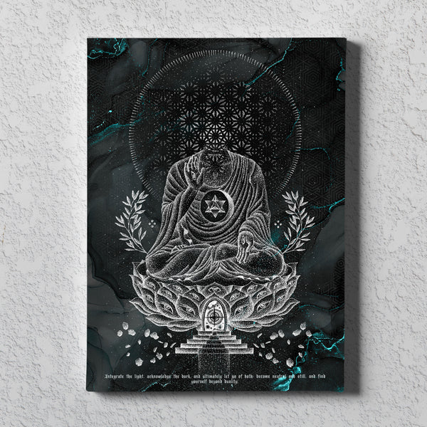 LOTUS V3 TEAL Canvas Wraps