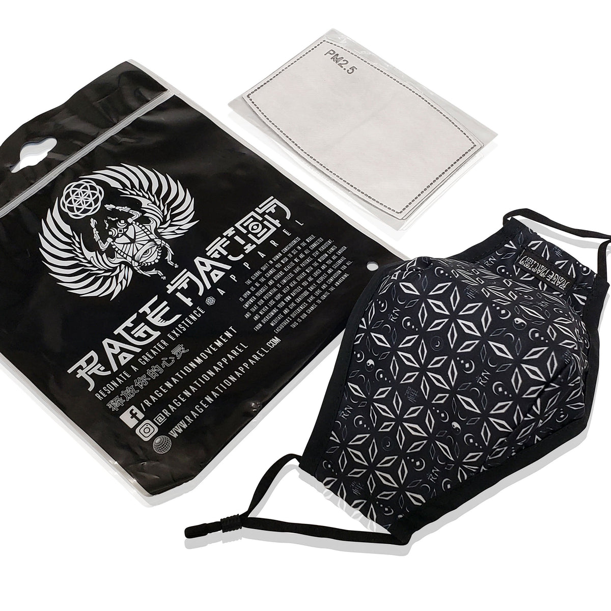 PRE-ORDER • MIND OF ZEN V1 • Satin Face Mask + Filters Mask