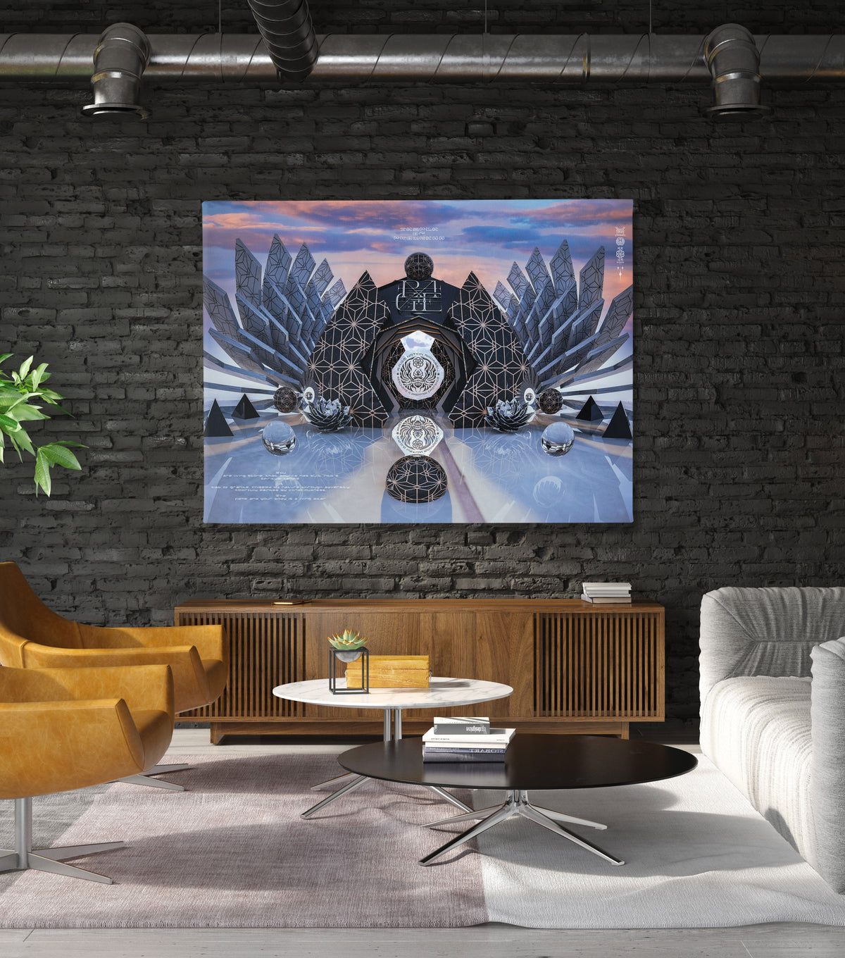 TEMPLE of PROGRESSION • Horizontal Canvas Canvas