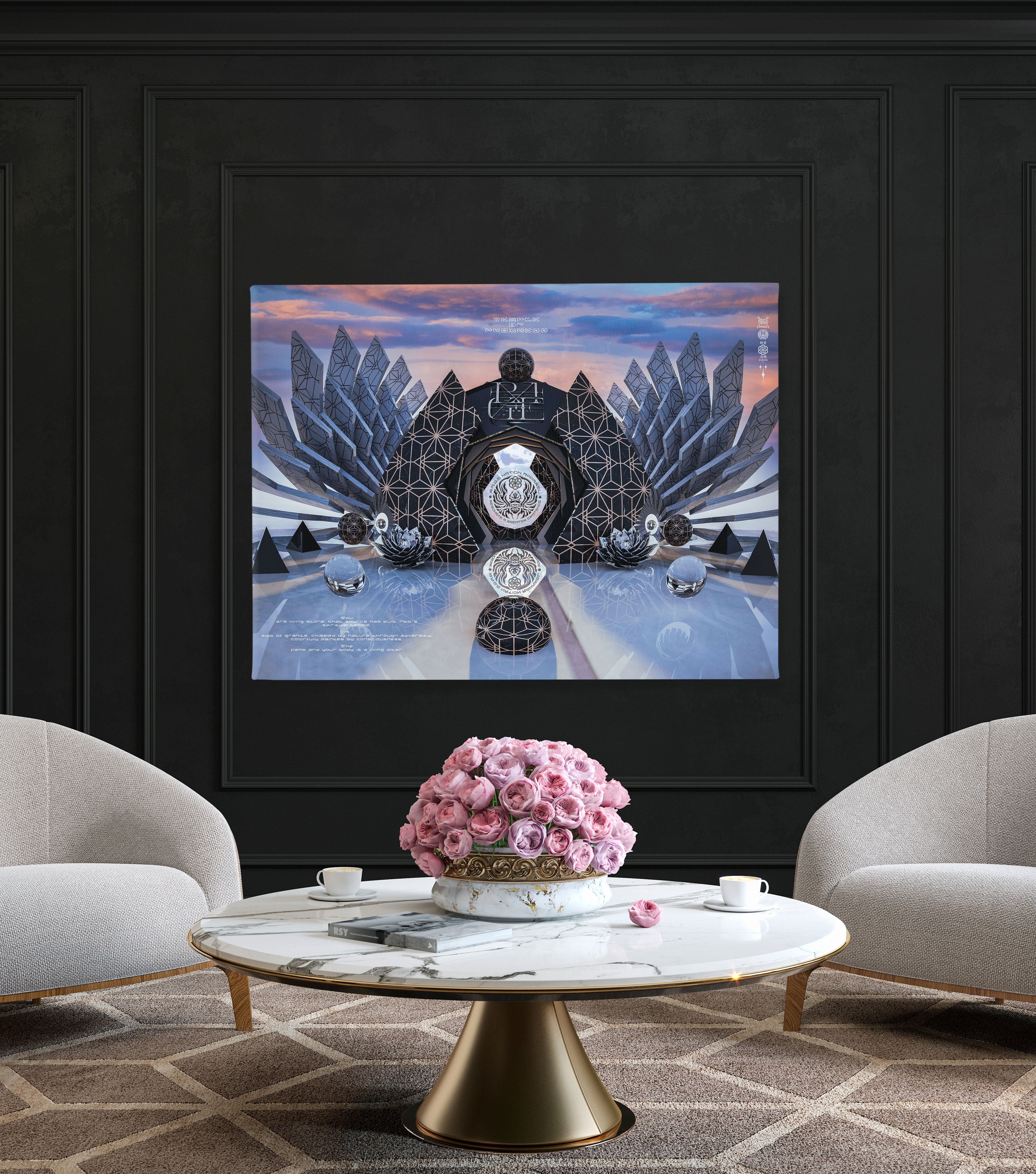 TEMPLE of PROGRESSION • Horizontal Canvas Canvas