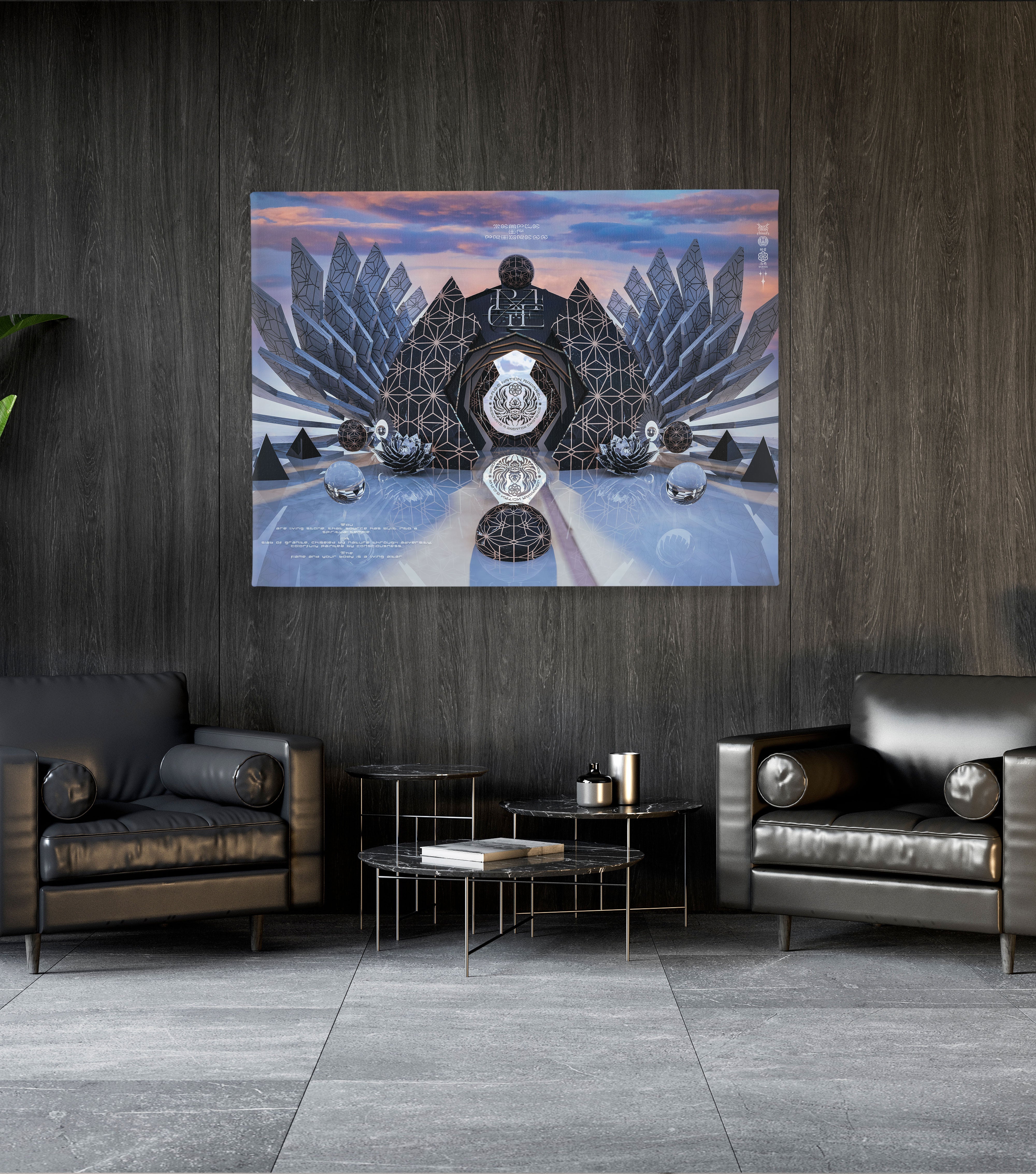 TEMPLE of PROGRESSION • Horizontal Canvas Canvas