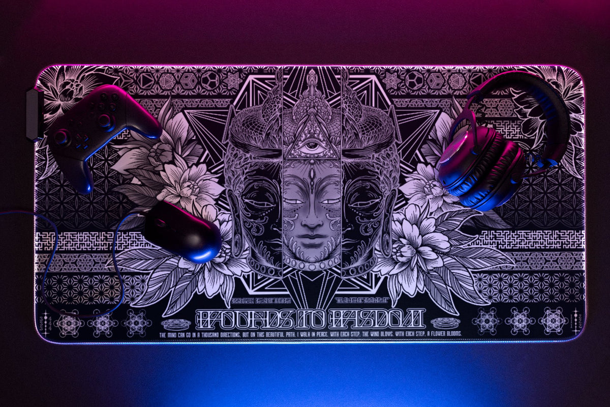COMING SOON • WOUNDS TO WISDOM • RGB GAMING MOUSEPAD Mouse Pad