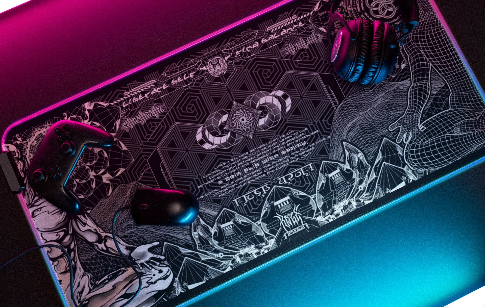 FIND BALANCE • RGB GAMING MOUSEPAD Mouse Pad