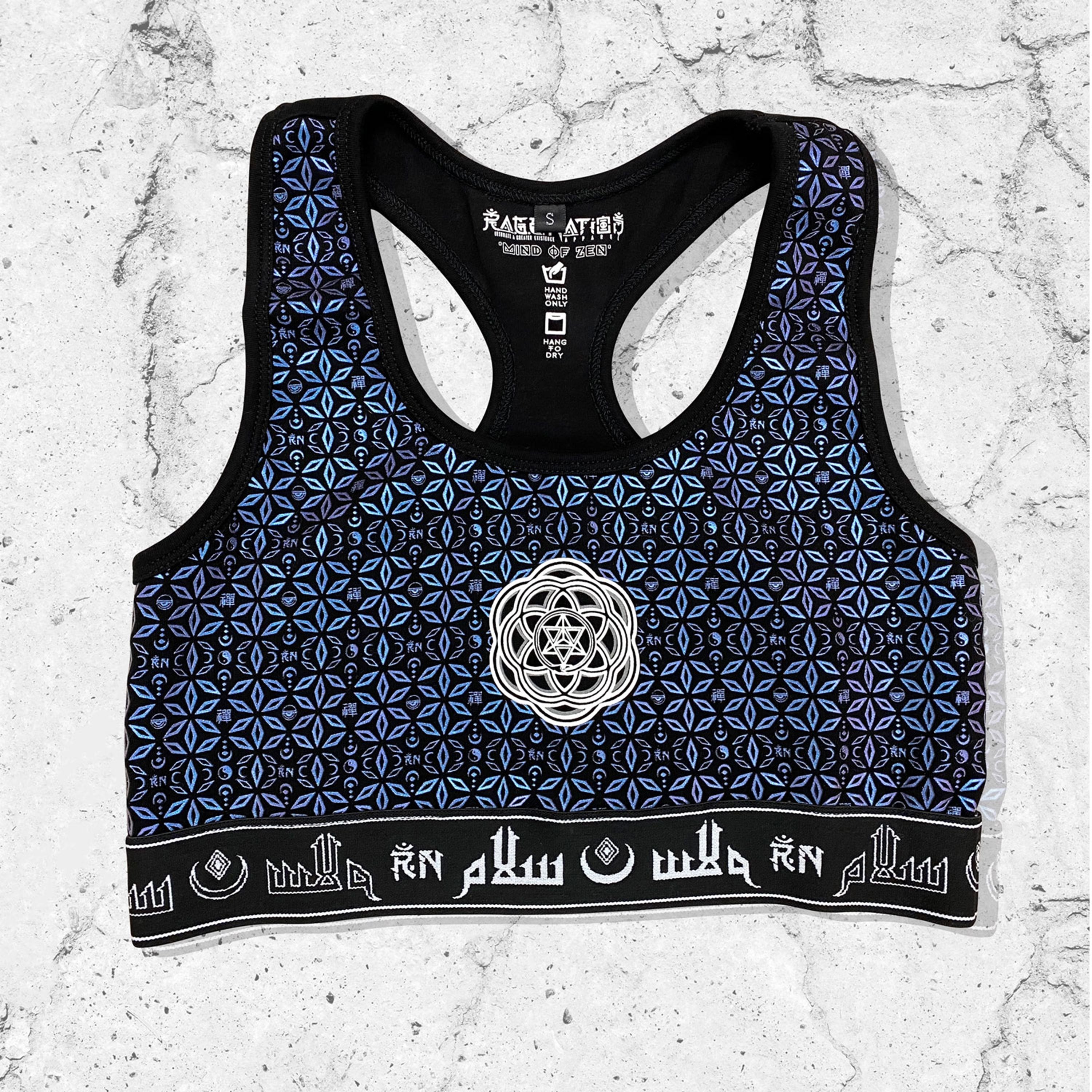 MIND OF ZEN V1 • IRIDESCENT • Luxe Sports Bra Sports Bra