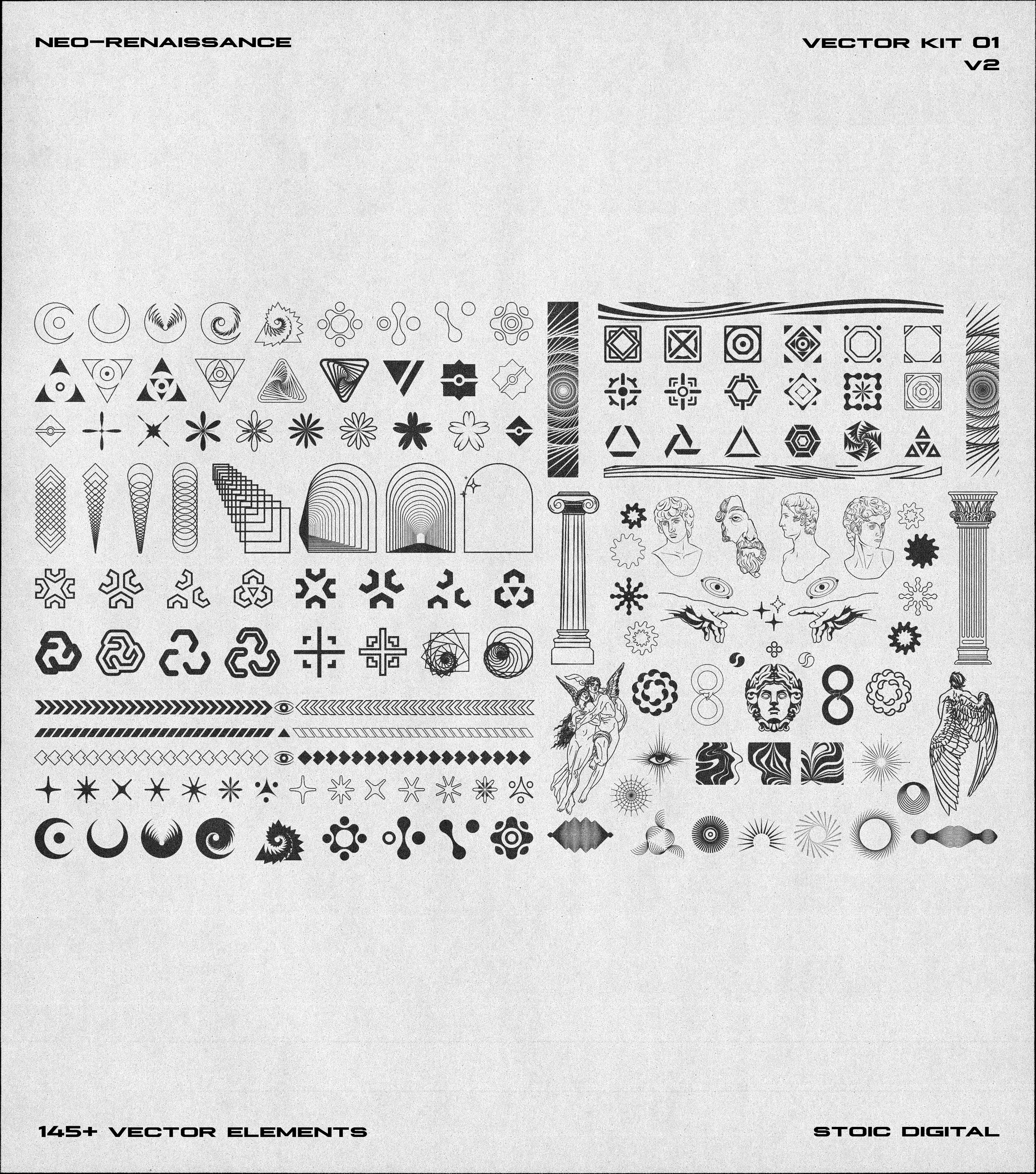 Neo Renaissance • Vector Asset Pack 01 V2 • Stoic Digital