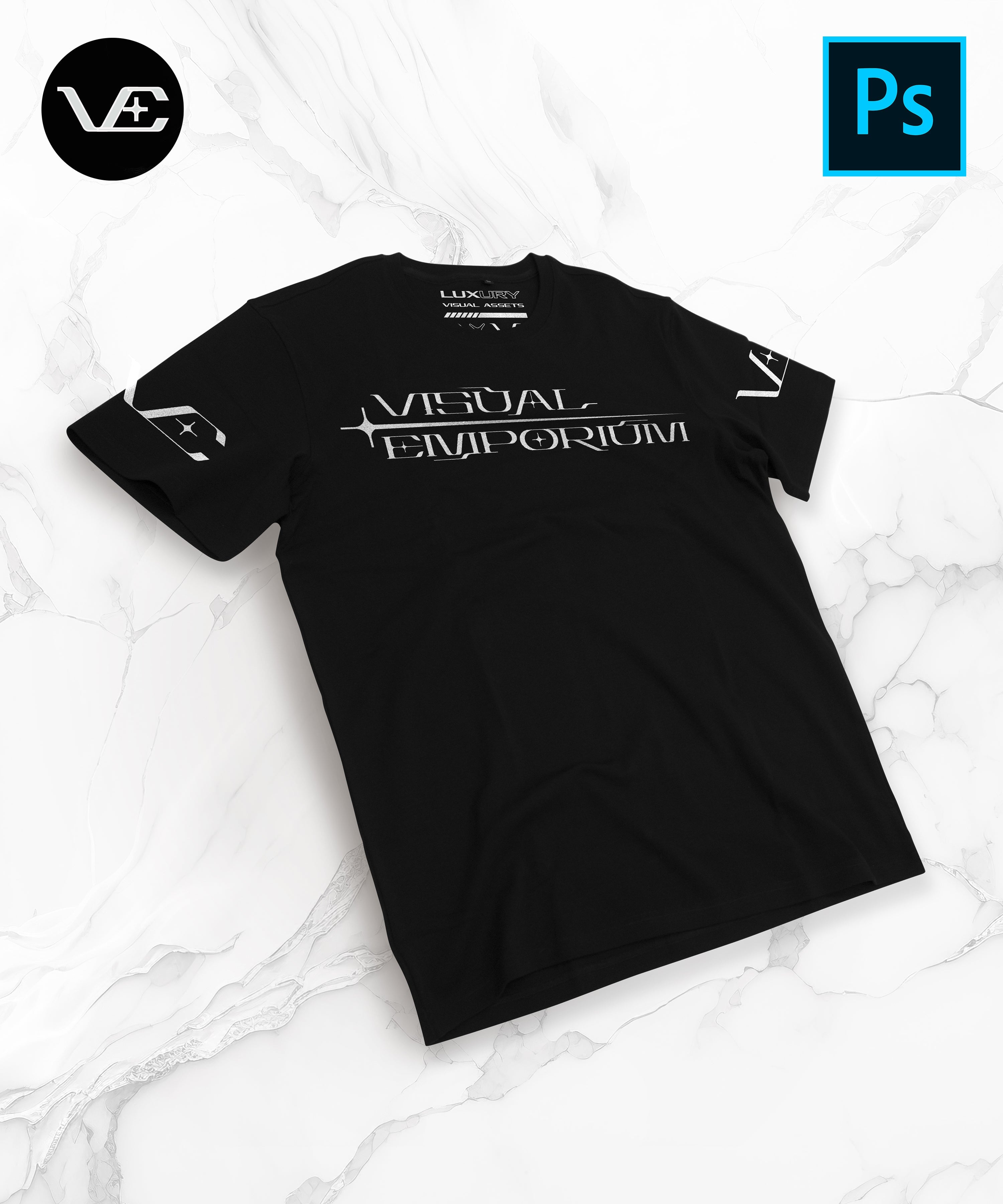 Visual Emporium - Flat T-Shirt - Premium Digital Mockup