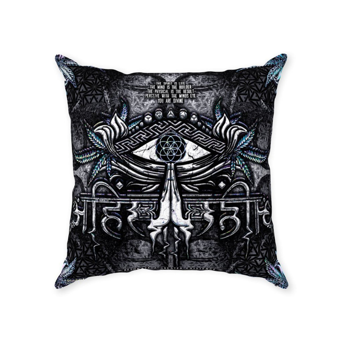 ahimsa v3 suede pillow With Zipper Suede 18x18 inch
