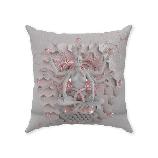 GOT'EM • GLASS CRANE • Double-Sided • Suede Throw Pillow Pillow With Stuffing 18x18 inch
