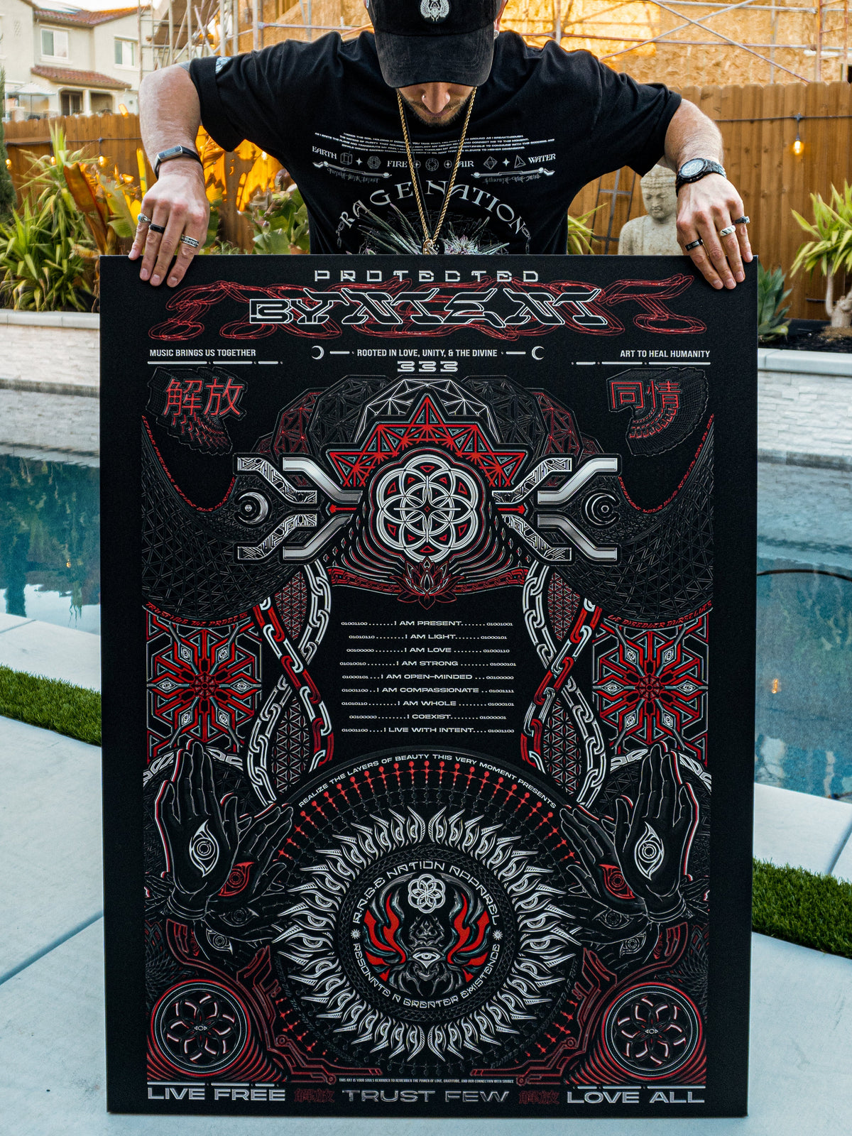 PROTECTED BY INTENT ✦ V1 RAGE NATION ✦ 111 Limited Edition Canvas Canvas