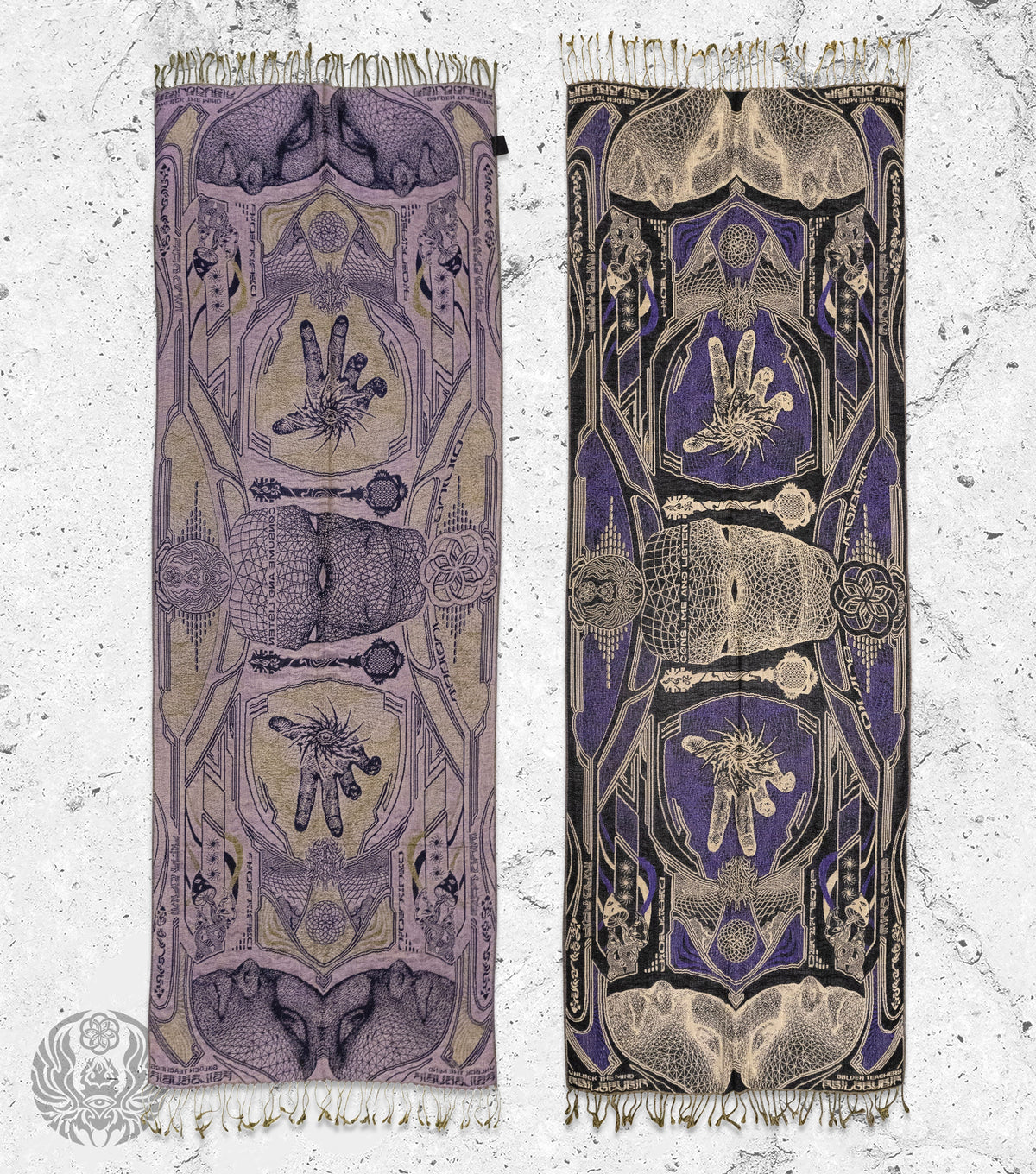 GOLDEN TEACHERS V2 • 𓍊𓋼𓍊 • ROYAL PURP • Festival Shawl/Scarf Shawl