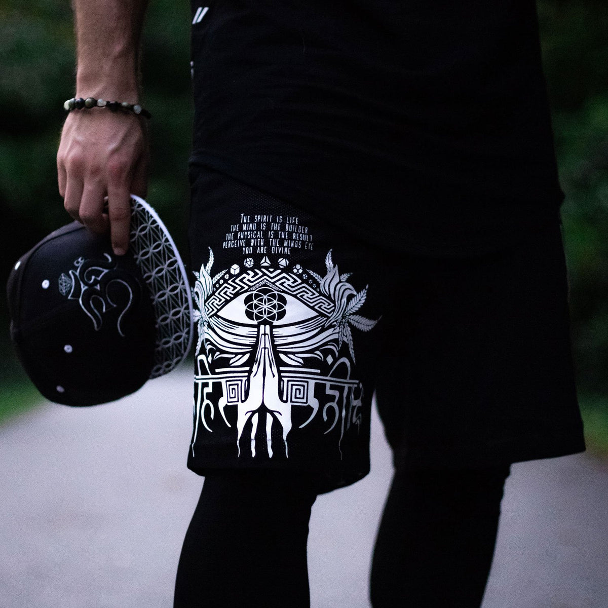 AHIMSA V1 • Activewear Graphic Shorts Apparel