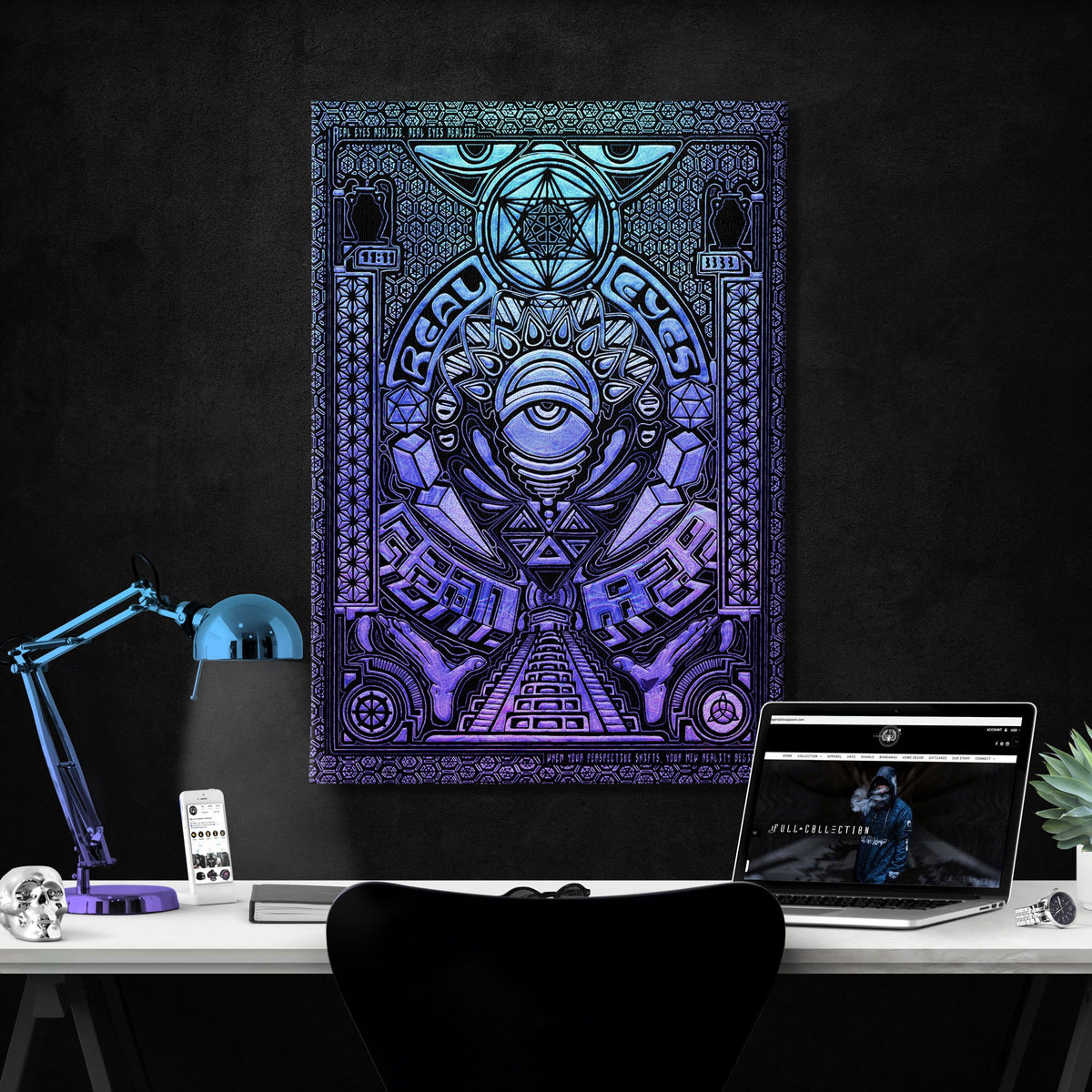 REAL EYES V2 • GROKKO • Canvas Wraps Canvas
