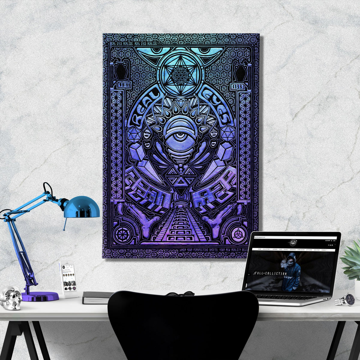 REAL EYES V2 • GROKKO • Canvas Wraps Canvas