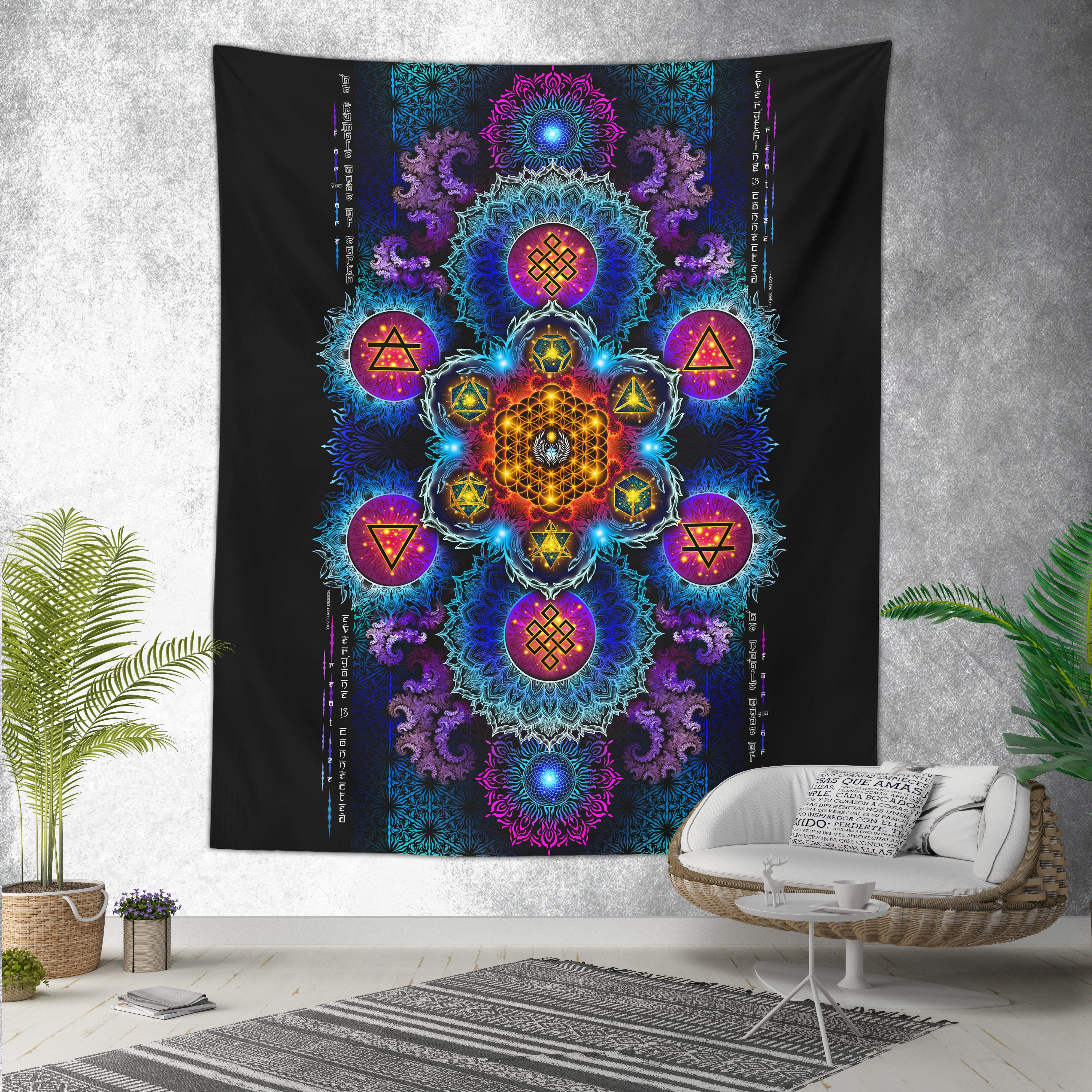 ETERNAL ALCHEMY V2 • YANTRA ART • Wall Tapestry Tapestry