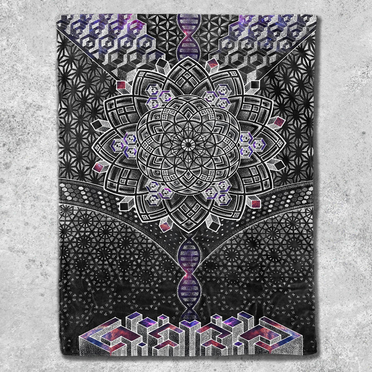 ONENESS GALAXY • Glenn Thomson Fleece Blankets Blanket