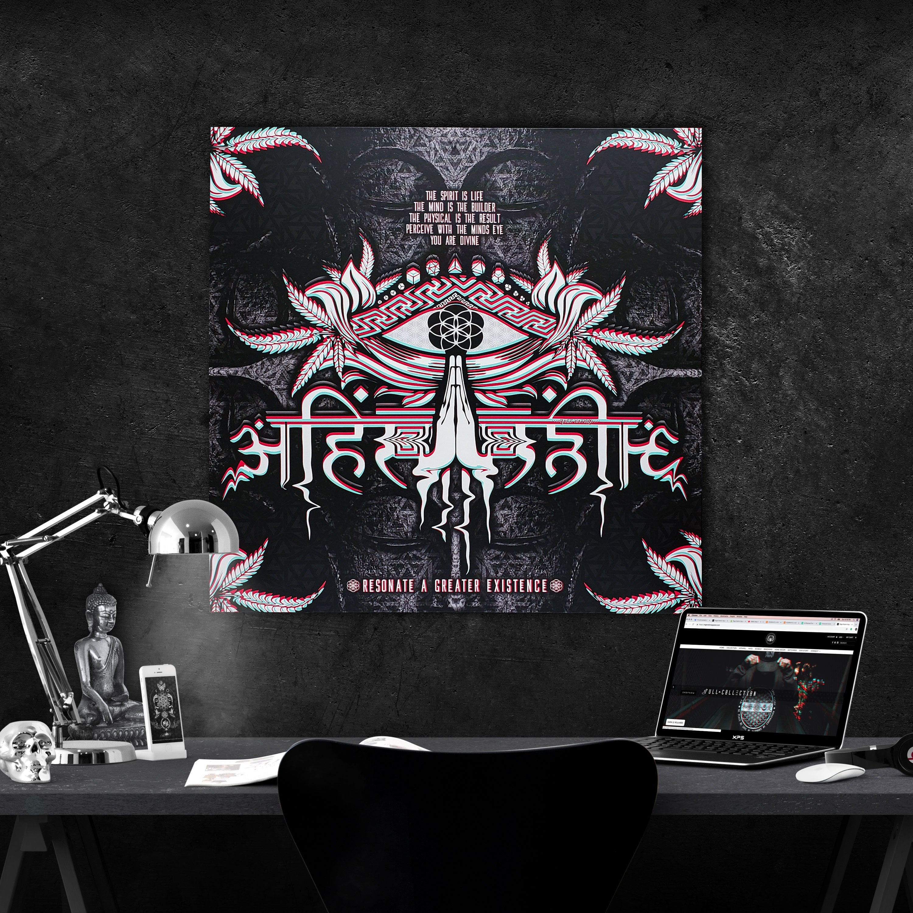 LIVE AHIMSA V1 • Canvas Wrap Canvas