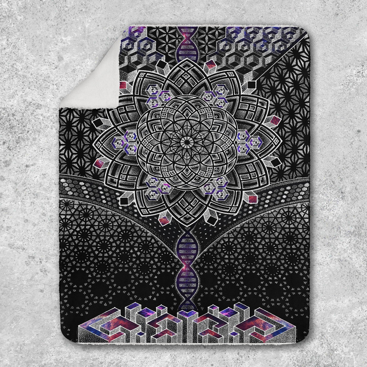 ONENESS GALAXY • Glenn Thomson Sherpa Blanket Blanket