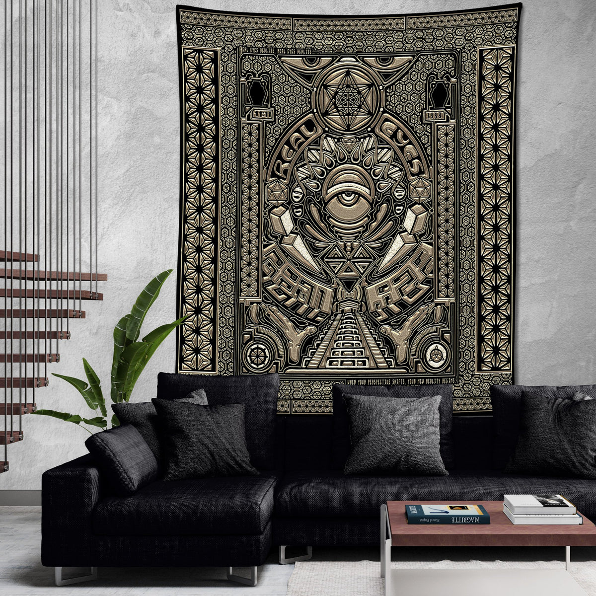 REAL EYES V1 • GROKKO • Wall Tapestry Tapestry