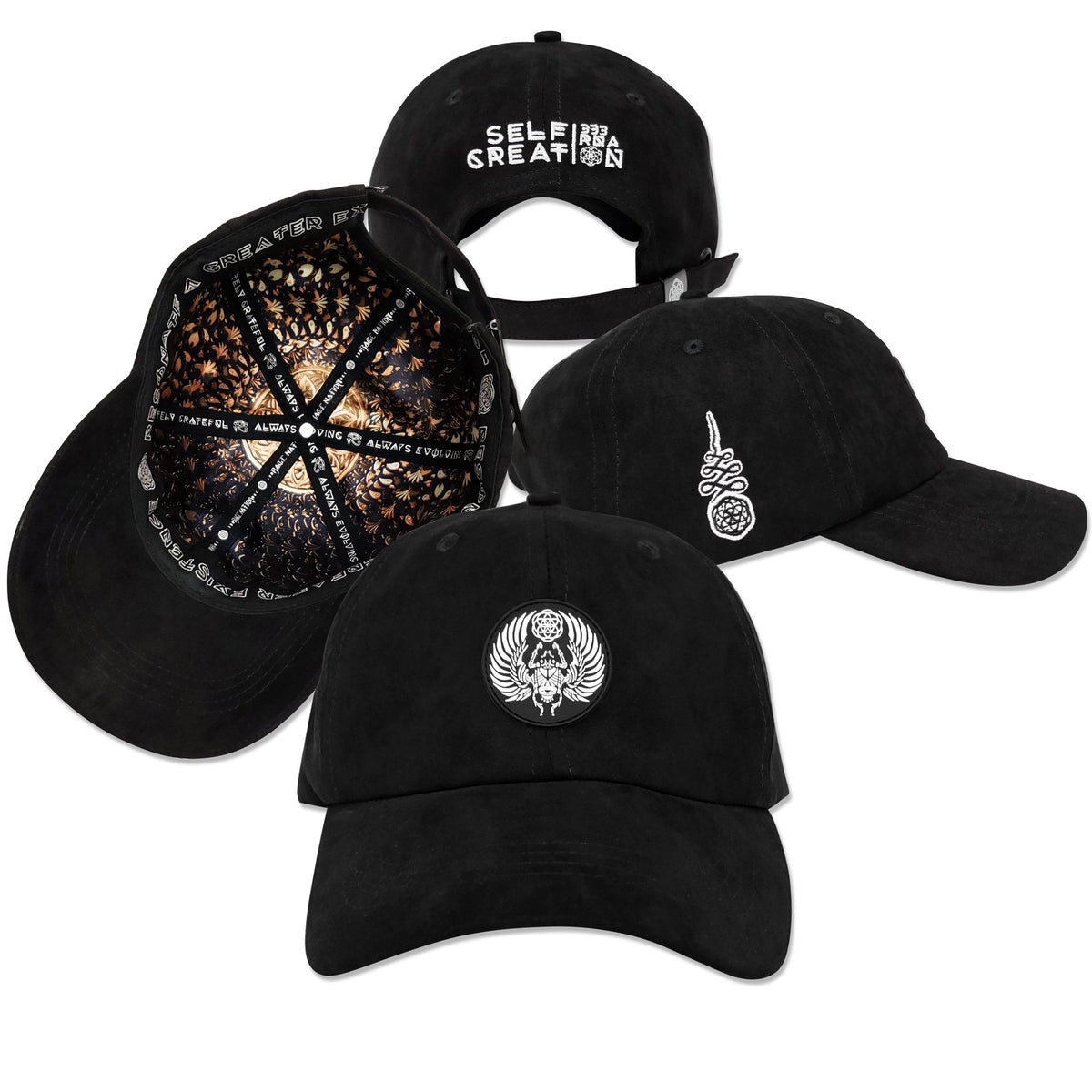 SACRED SCARAB V1 • Secret Pocket Dad Hat Hats