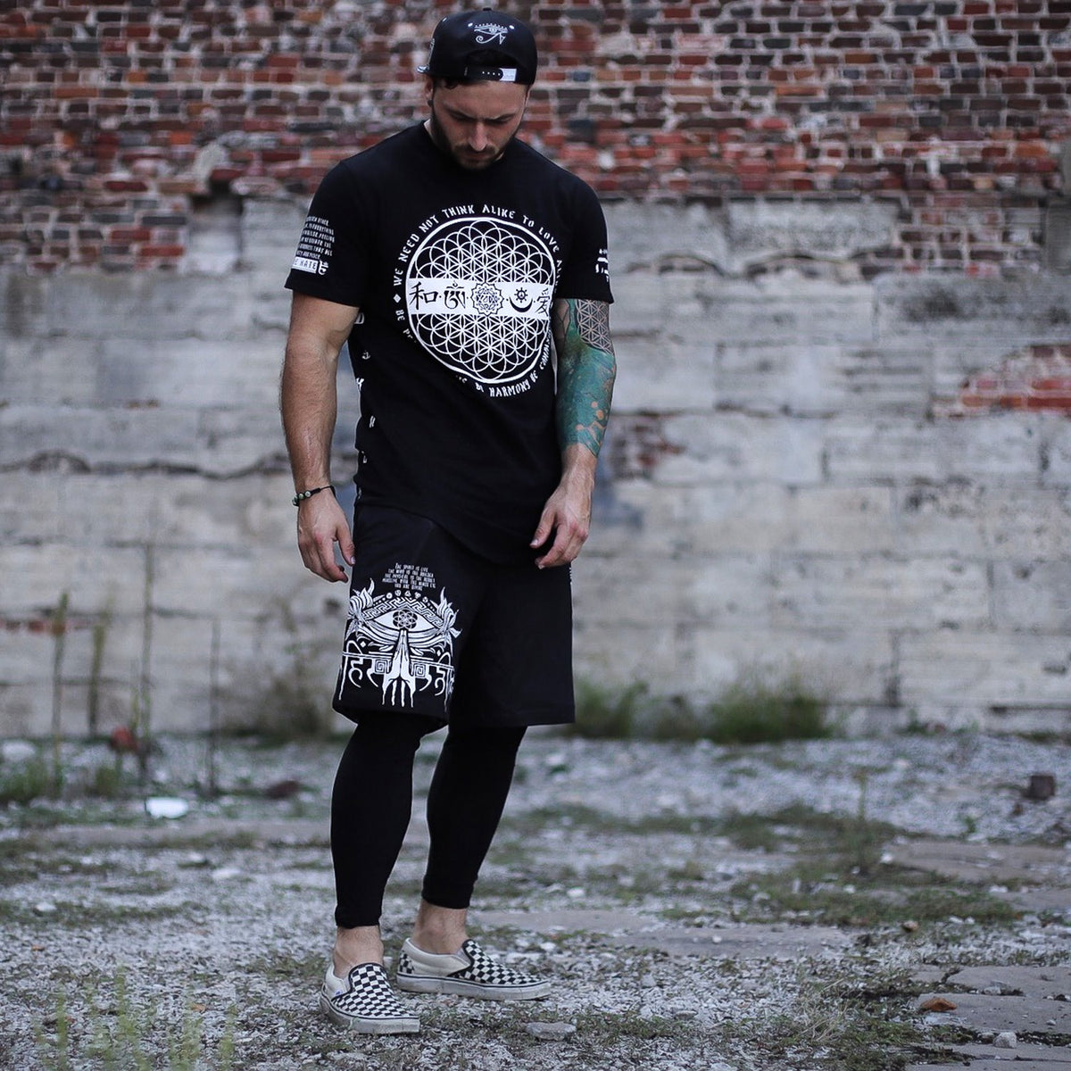 AHIMSA V1 • Activewear Graphic Shorts Apparel