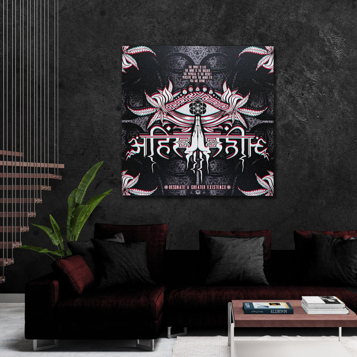 LIVE AHIMSA V1 • Canvas Wrap Canvas