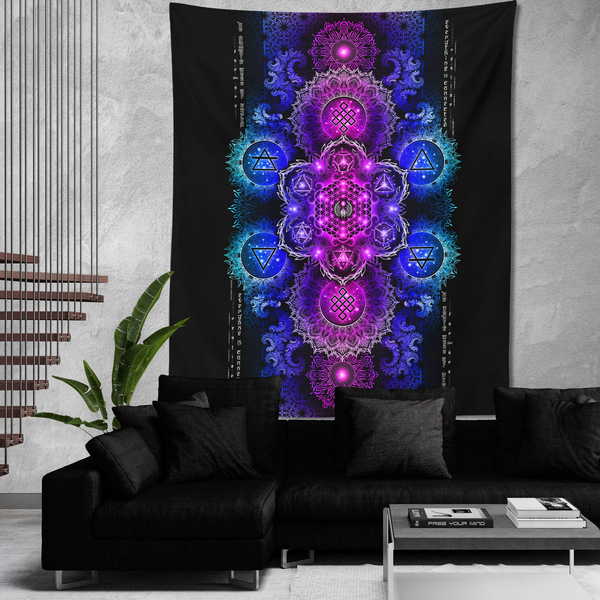 ETERNAL ALCHEMY V2.4 • YANTRART • Wall Tapestry Tapestry