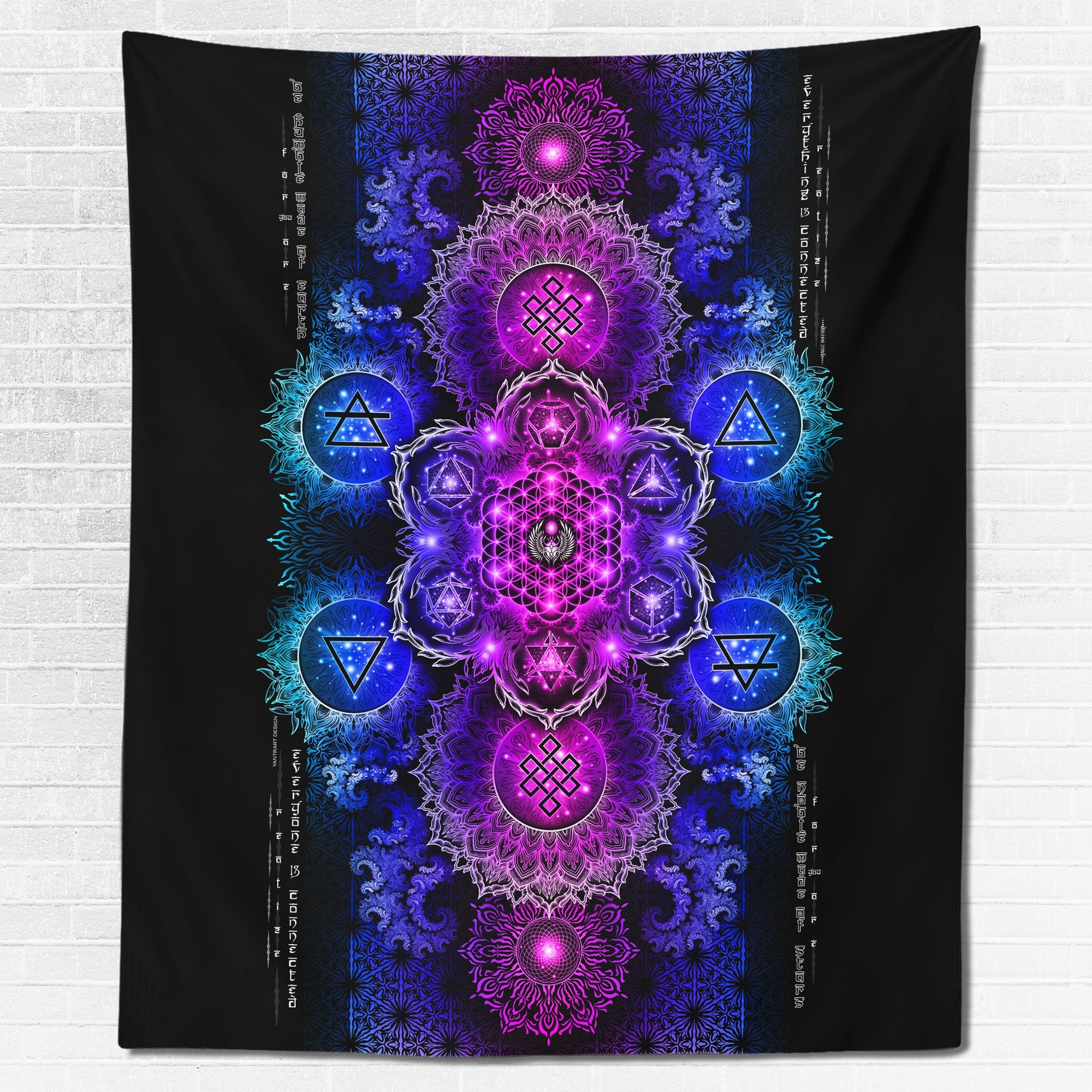 ETERNAL ALCHEMY V2.4 • YANTRART • Wall Tapestry Tapestry
