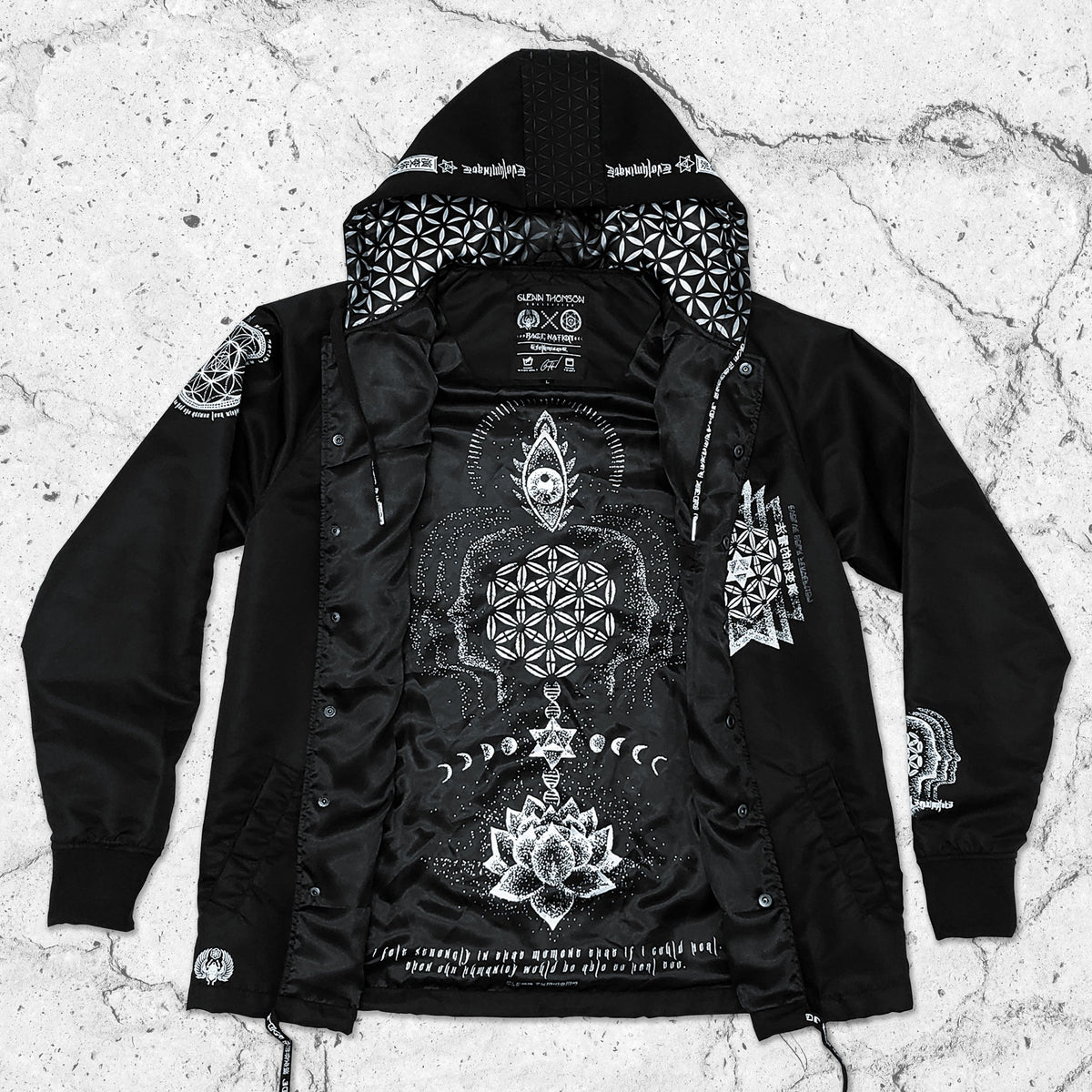 EVOLUMINATE • All-Season Hooded Windbreaker Jacket Apparel