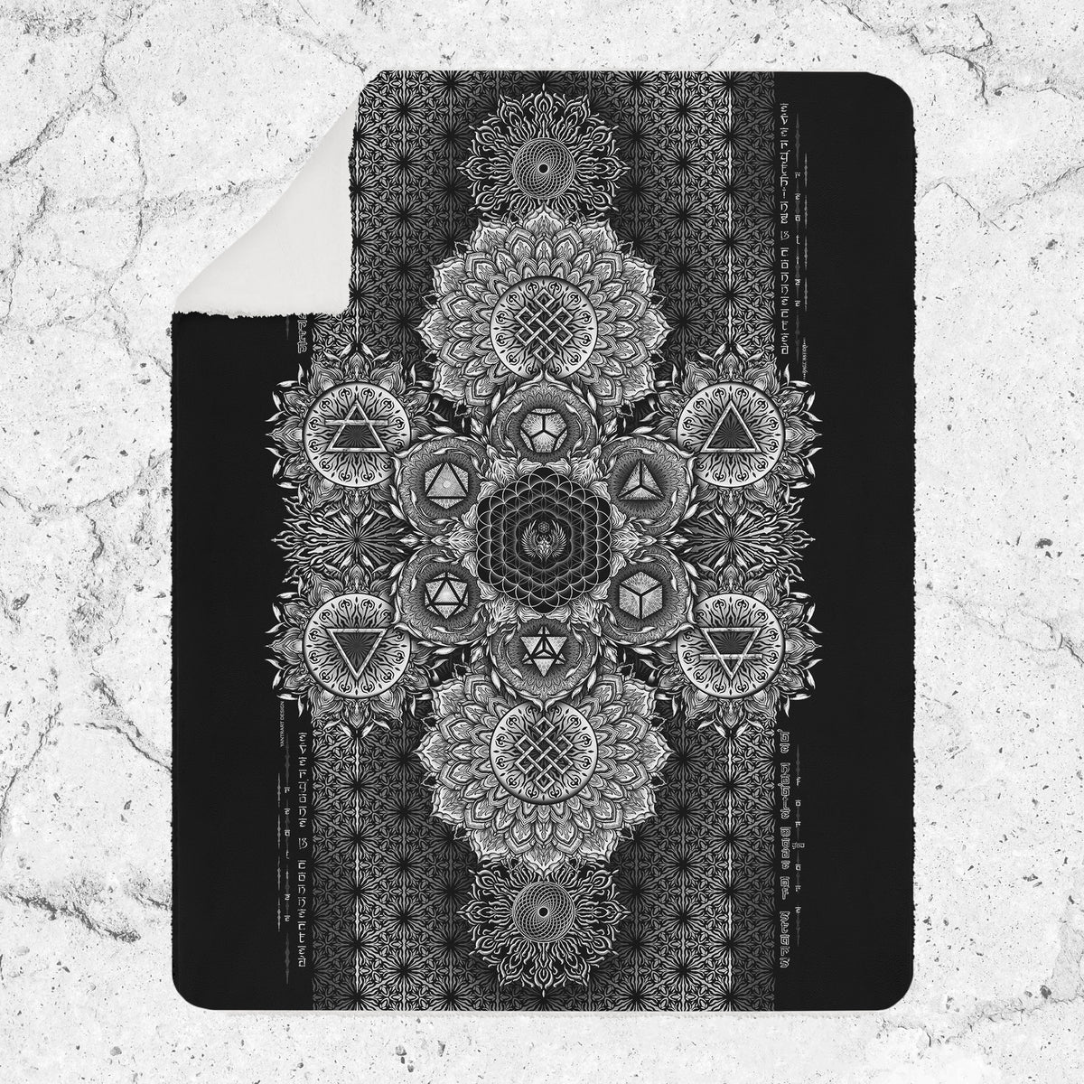 ETERNAL ALCHEMY V1 YANTRA ART • Sherpa Blanket