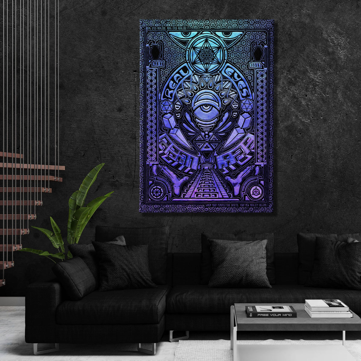 EDIT ME REAL EYES V2 Canvas Wraps