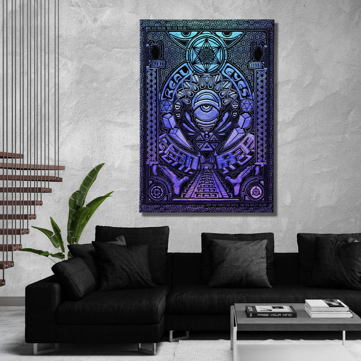 EDIT ME REAL EYES V2 Canvas Wraps