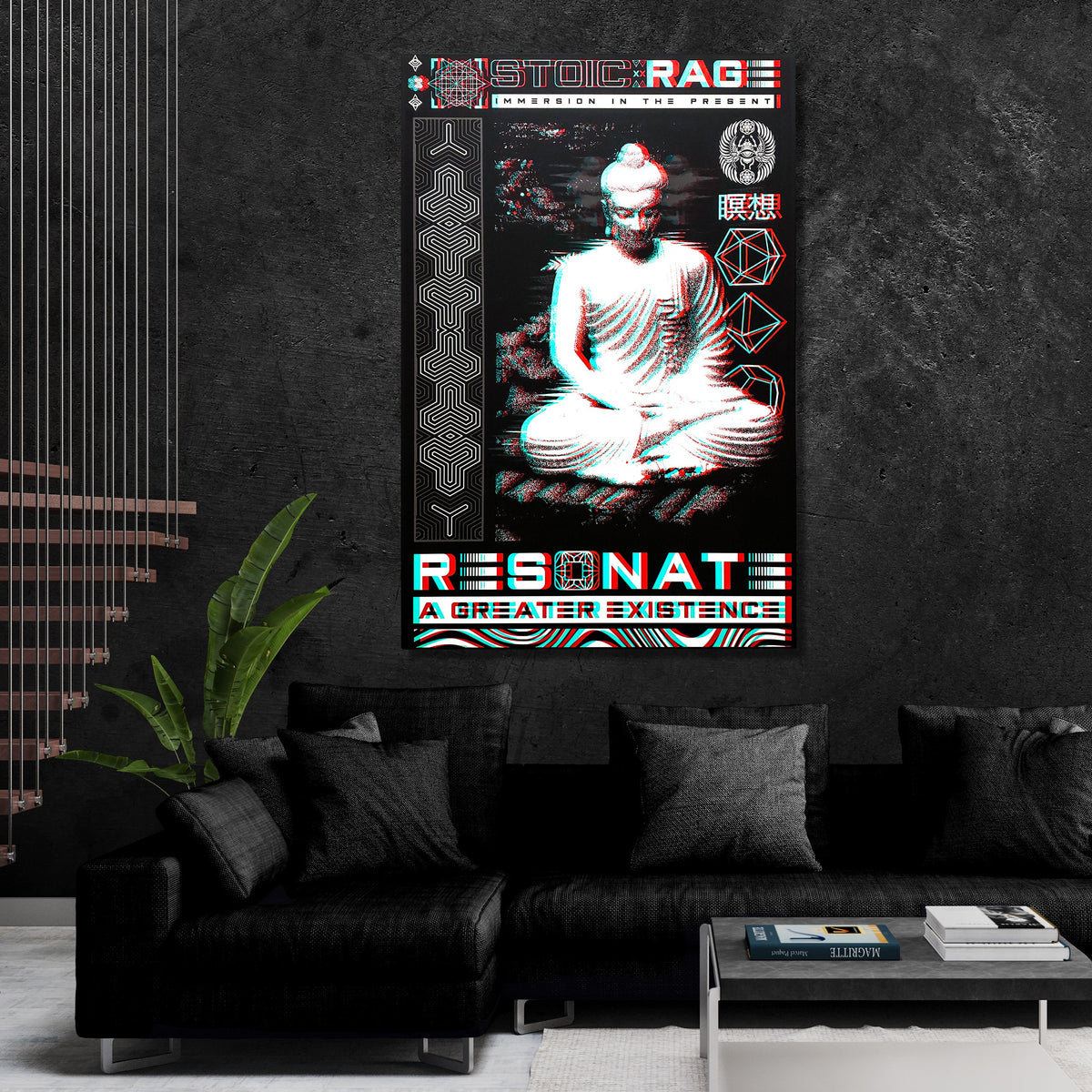 MEDITATIONS • STOIC DIGITAL • Limited Edition • Vertical Canvas Wrap Canvas