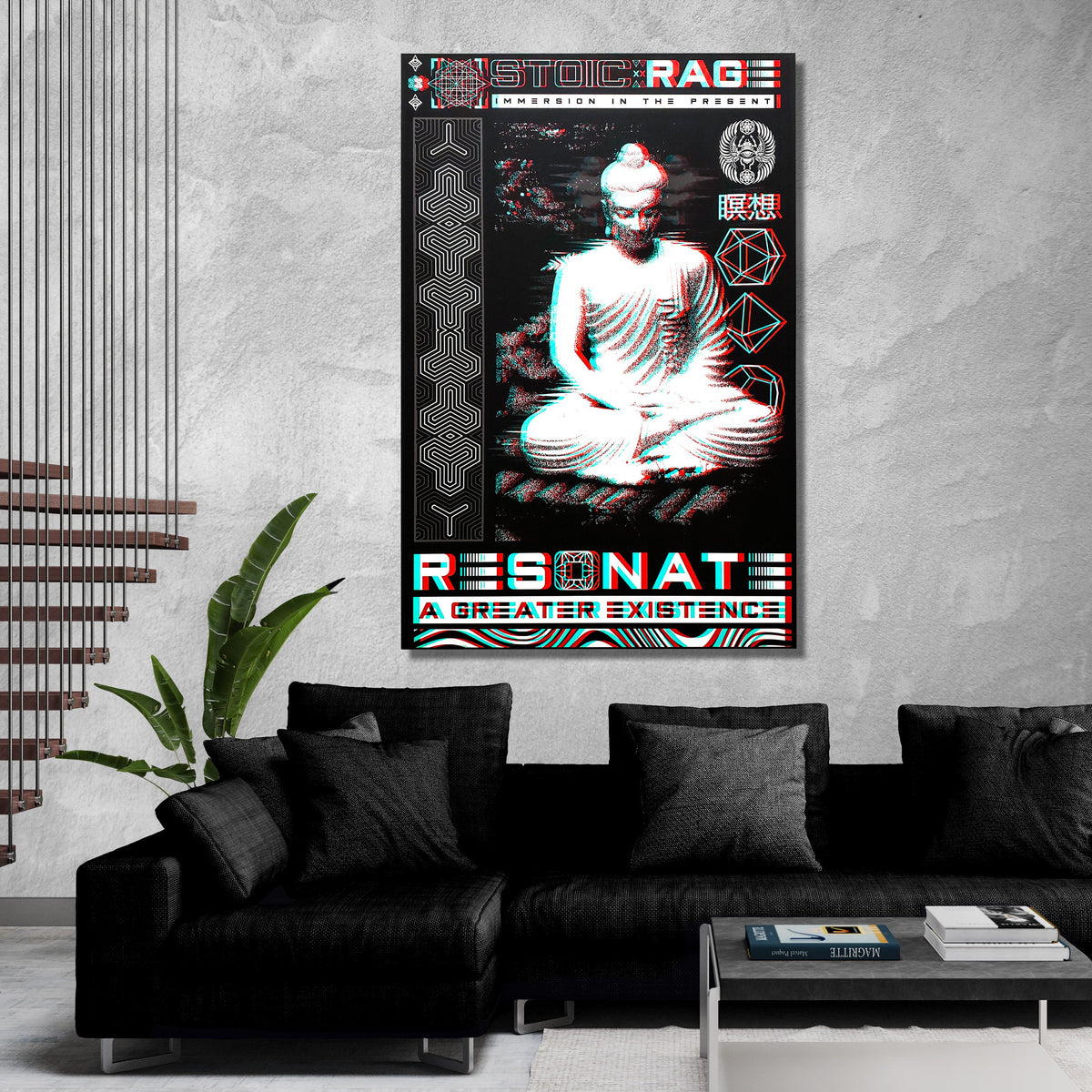 MEDITATIONS • STOIC DIGITAL • Limited Edition • Vertical Canvas Wrap Canvas