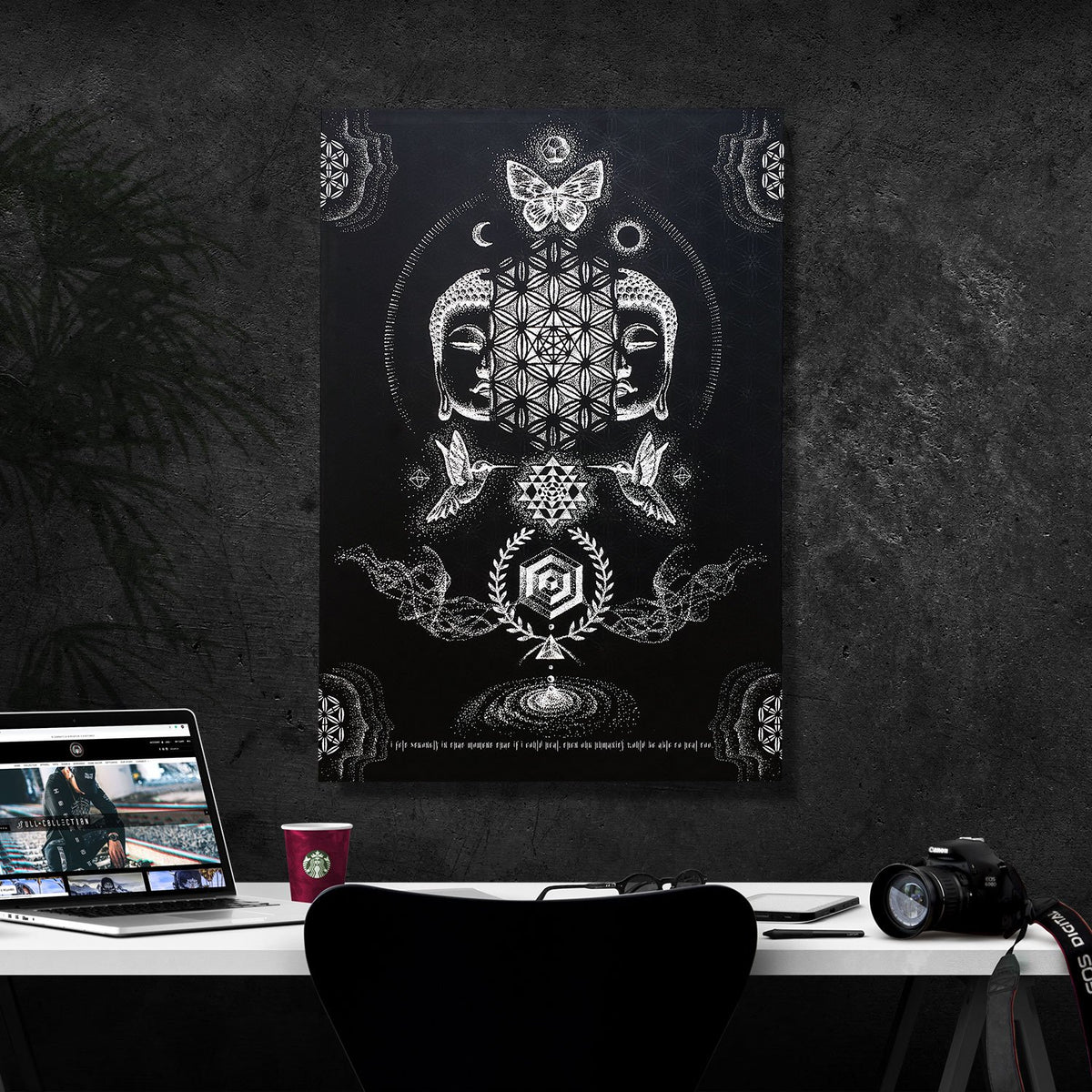 RESACRALIZATION V2 • Glenn Thomson Vertical Canvas Wrap Canvas