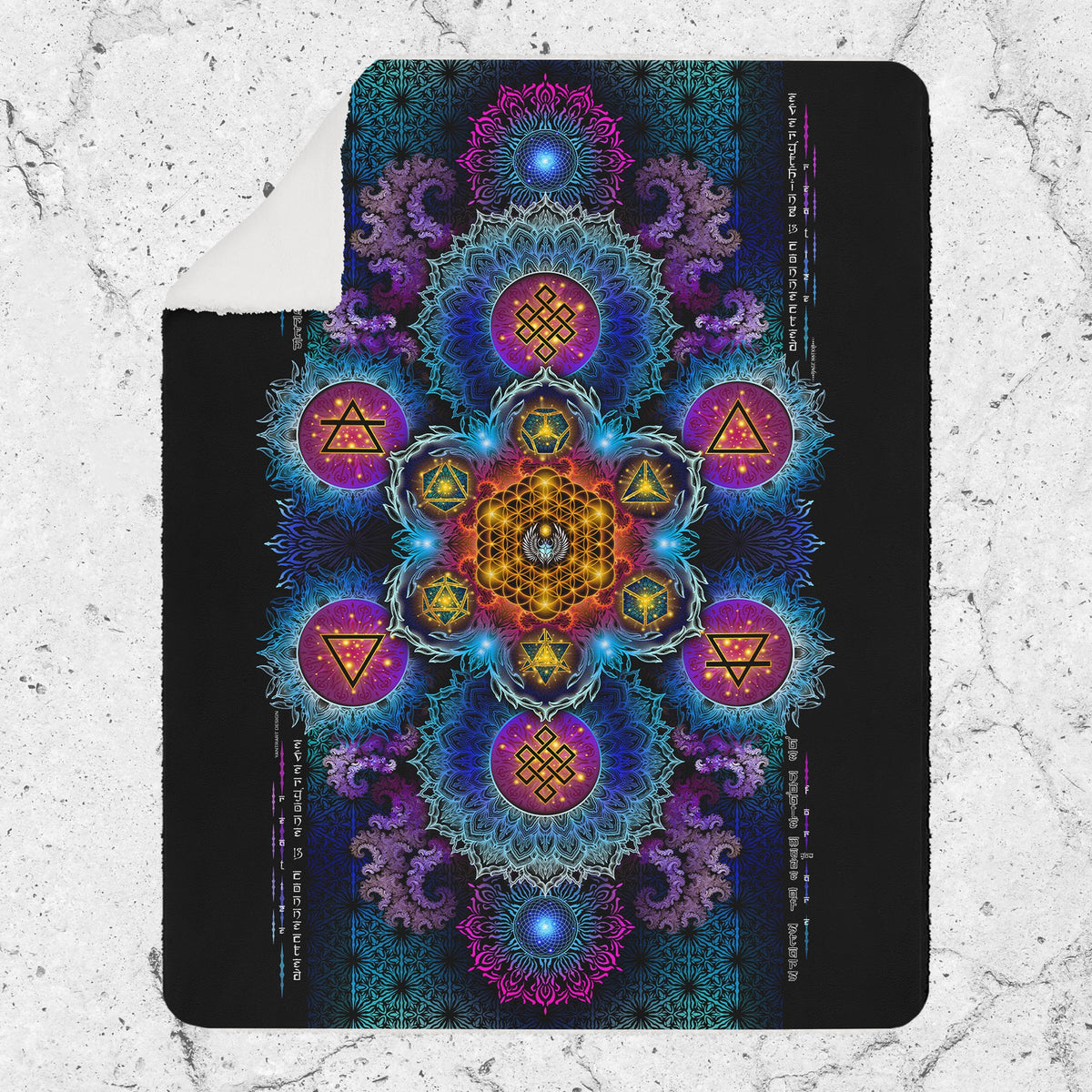 ETERNAL ALCHEMY V2 YANTRA ART • Sherpa Blanket Blanket