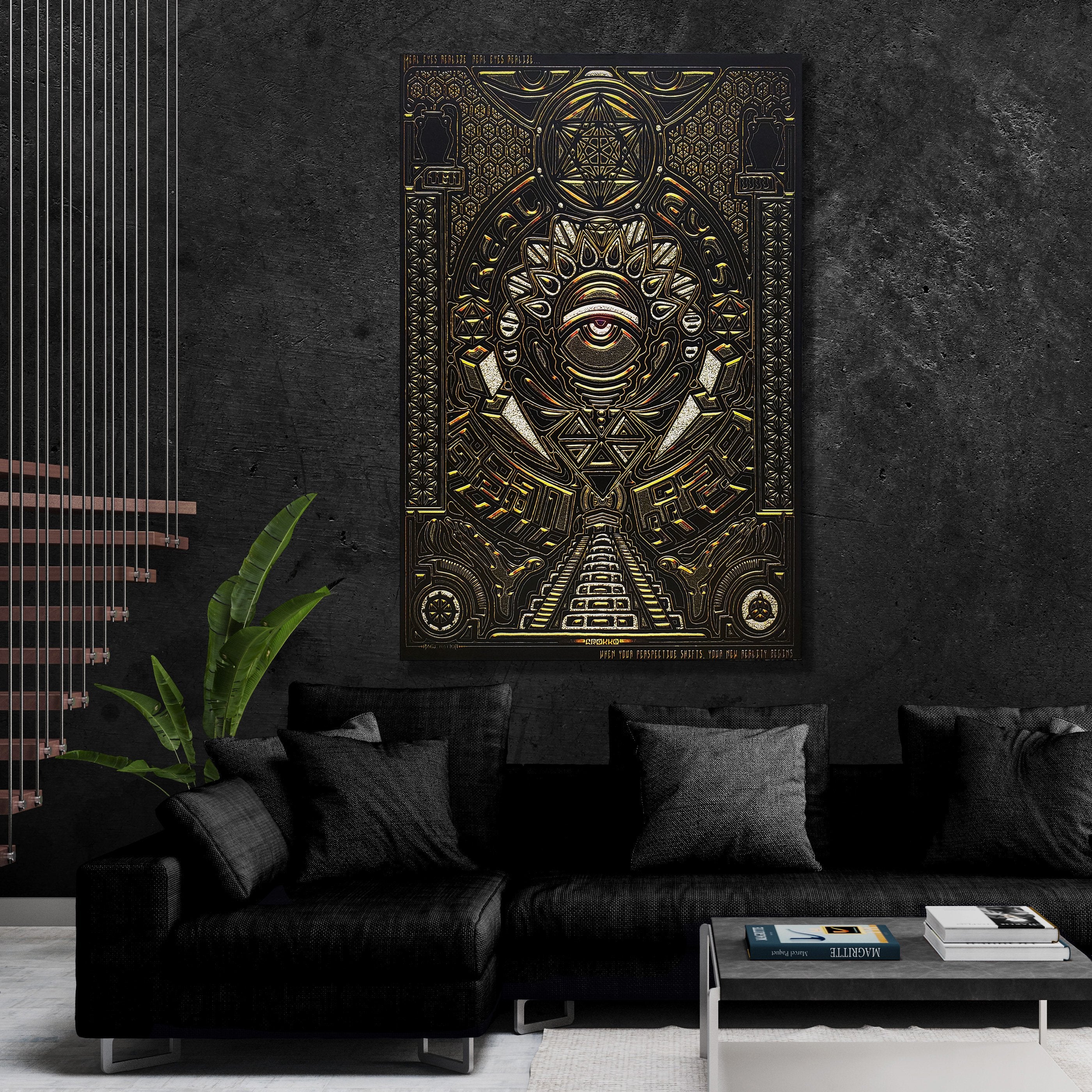 REAL EYES V1 • GROKKO Vertical Canvas Wrap Canvas